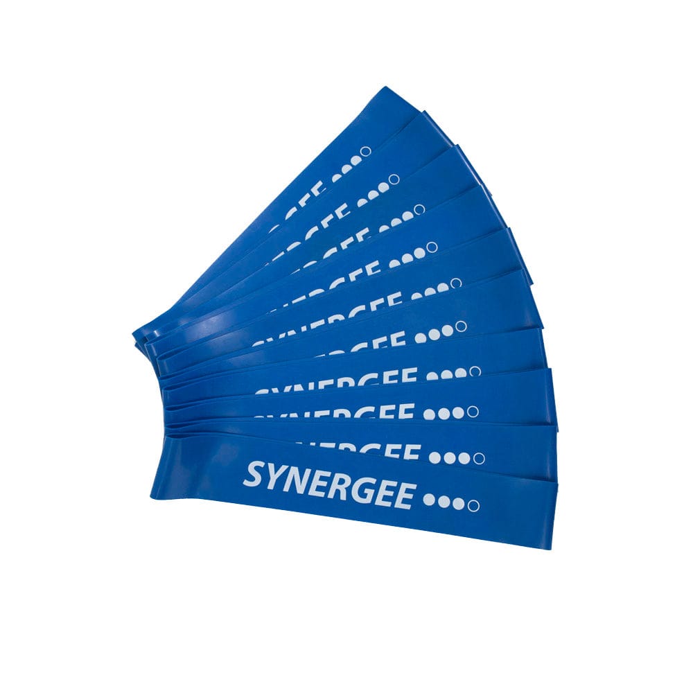 Synergee Exercise Bands Set of 10 Blue Heavy Resistance Synergee Mini Bands