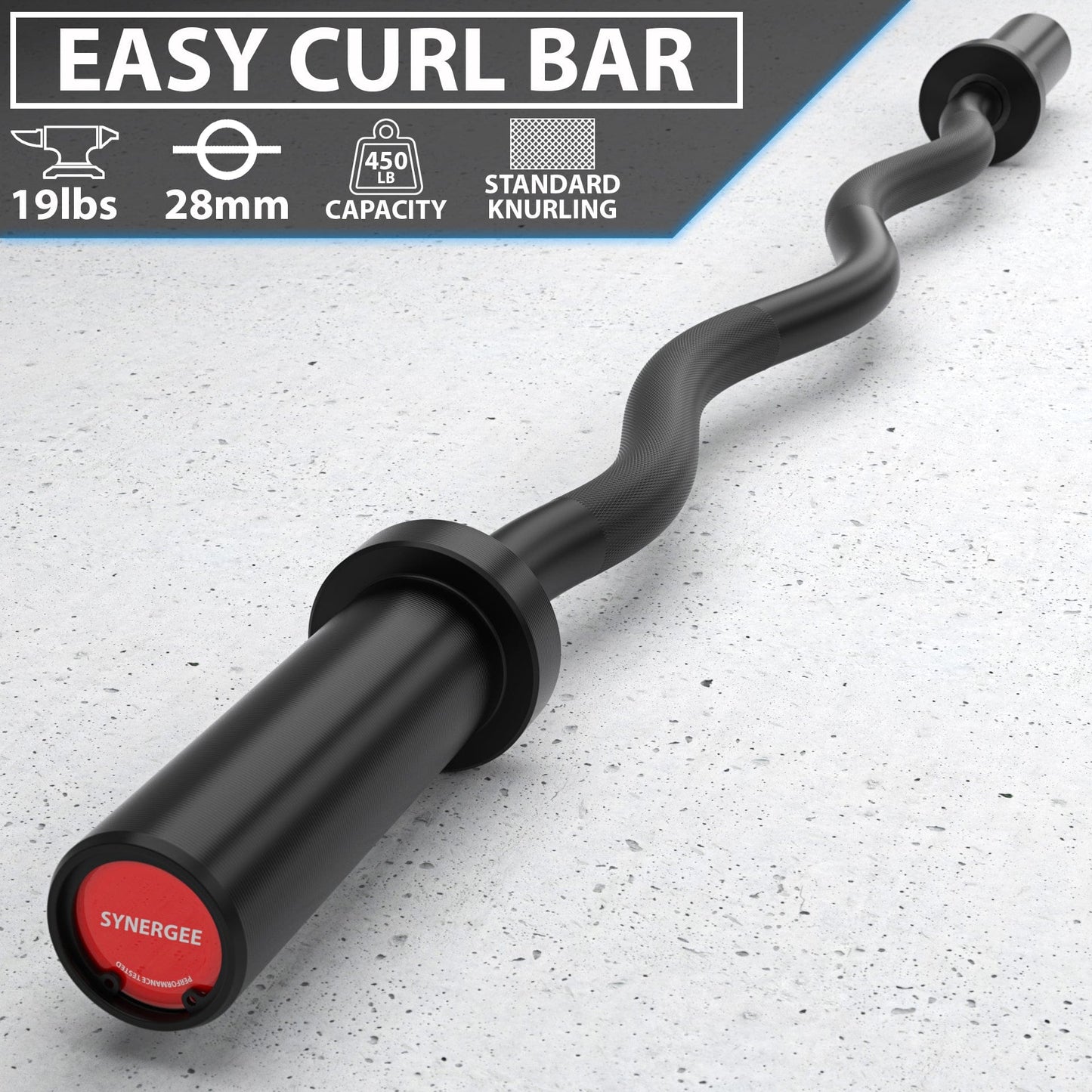 Synergee EZ Curl Bars - Grit Grind Strength