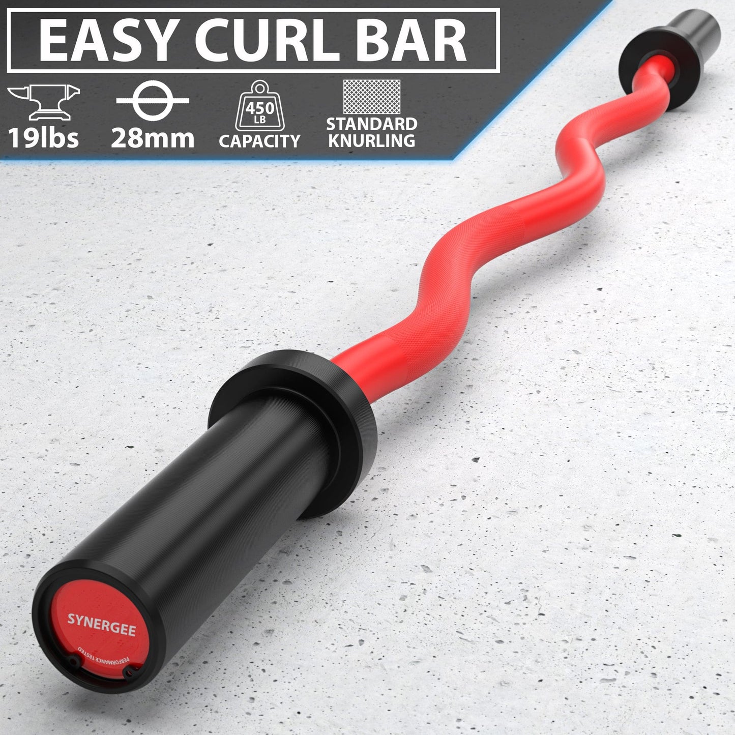 Synergee EZ Curl Bars - Grit Grind Strength