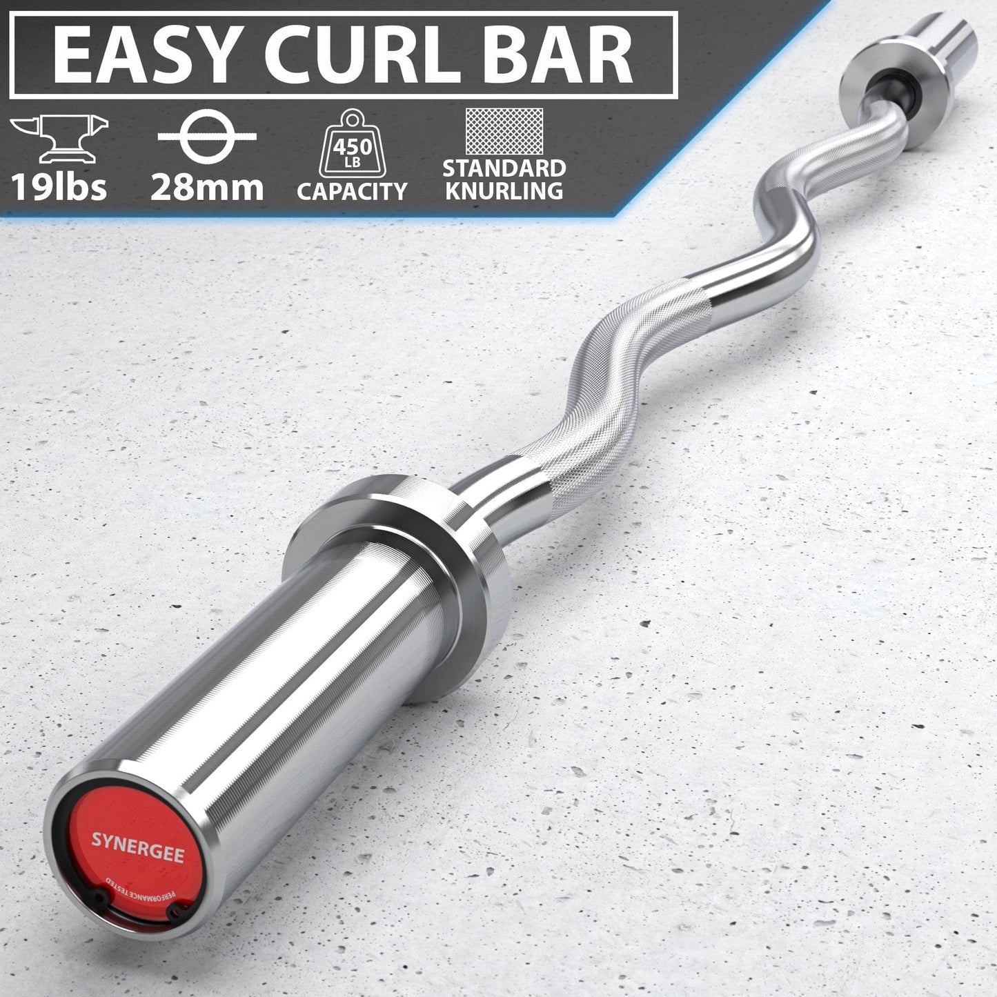 Synergee EZ Curl Bars - Grit Grind Strength