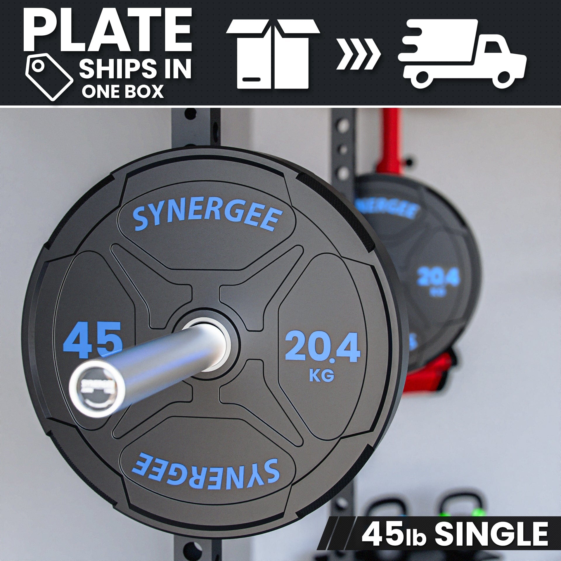 Synergee EZ Grip Bumper Plates - Grit Grind Strength