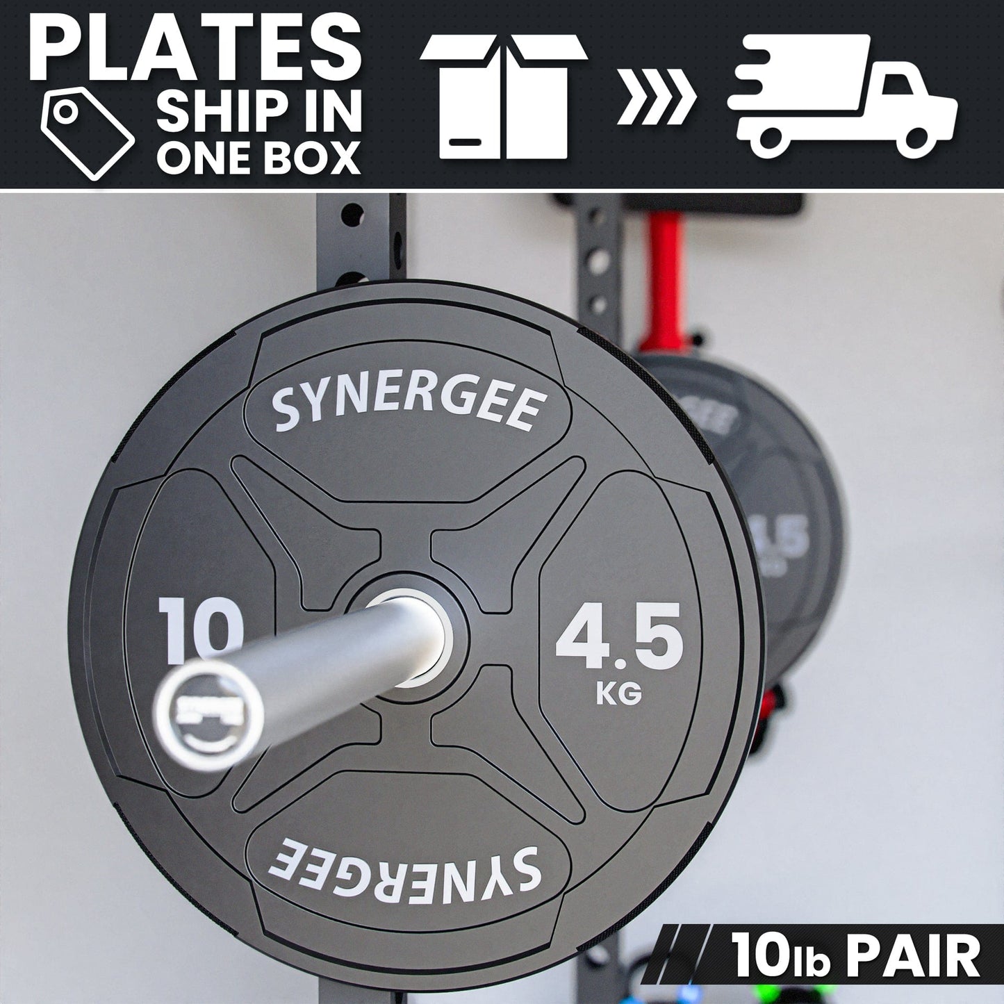 Synergee EZ Grip Bumper Plates - Grit Grind Strength