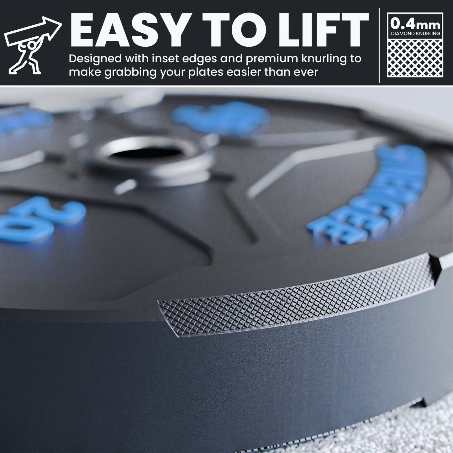 Synergee EZ Grip Bumper Plates - Grit Grind Strength