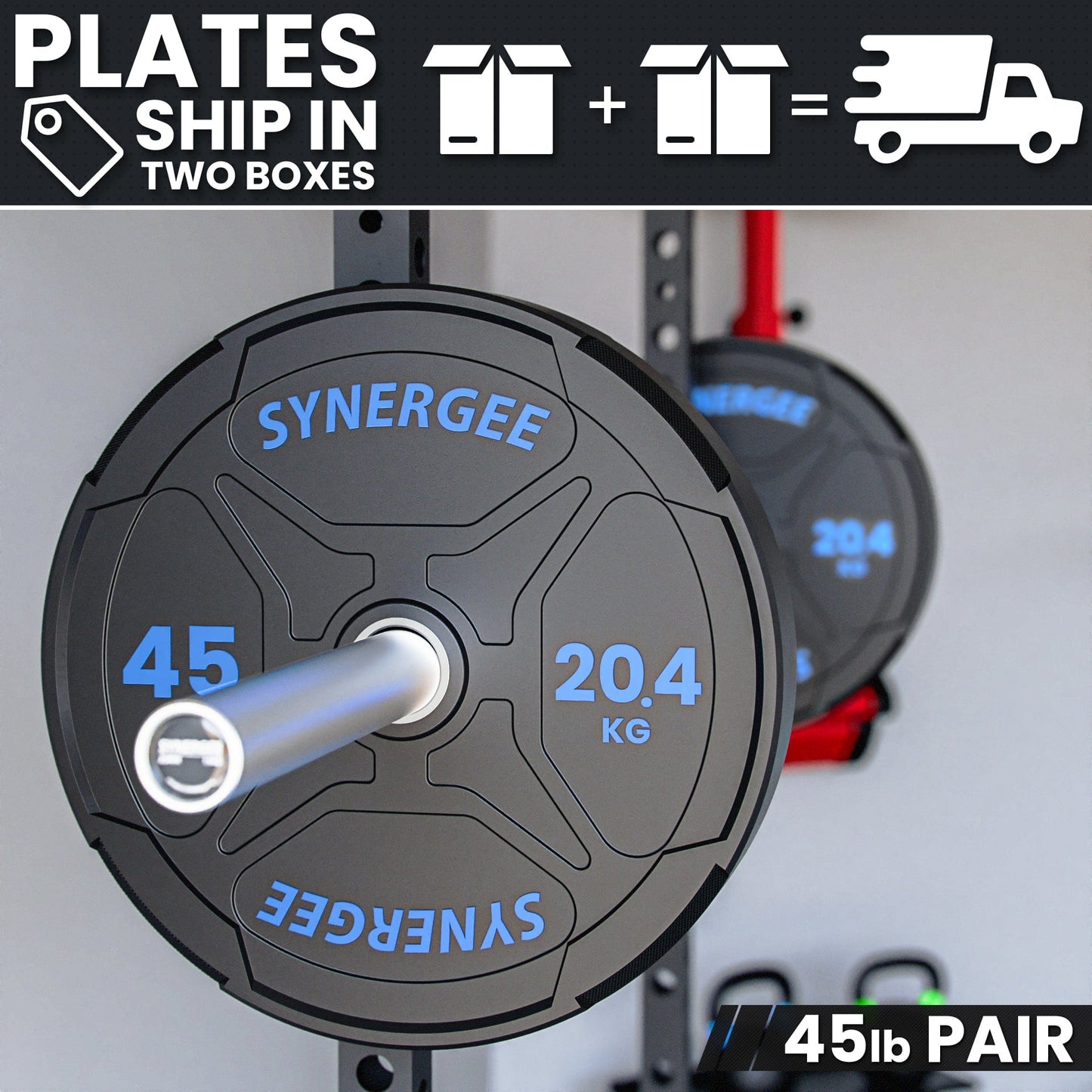 Synergee EZ Grip Bumper Plates - Grit Grind Strength