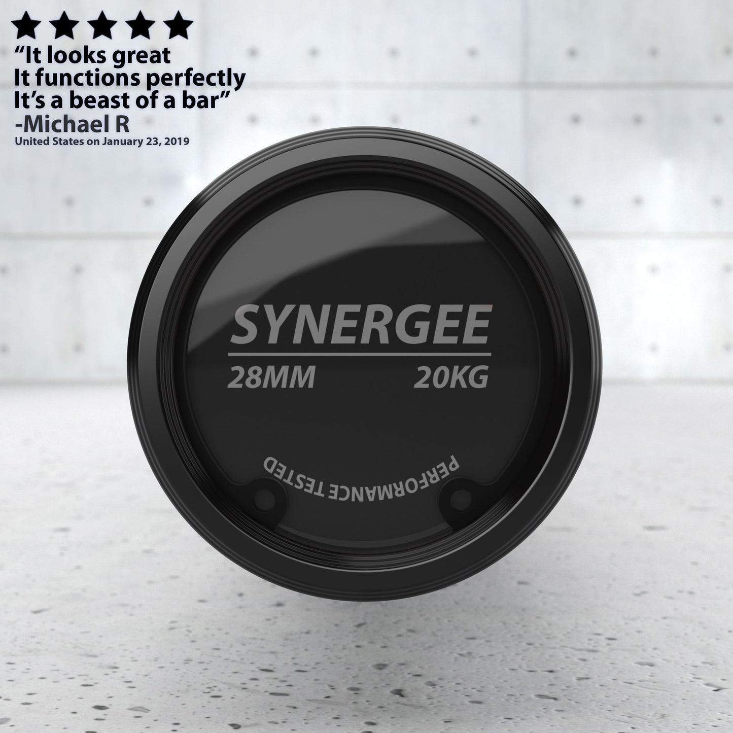 Synergee Games Barbell - Grit Grind Strength