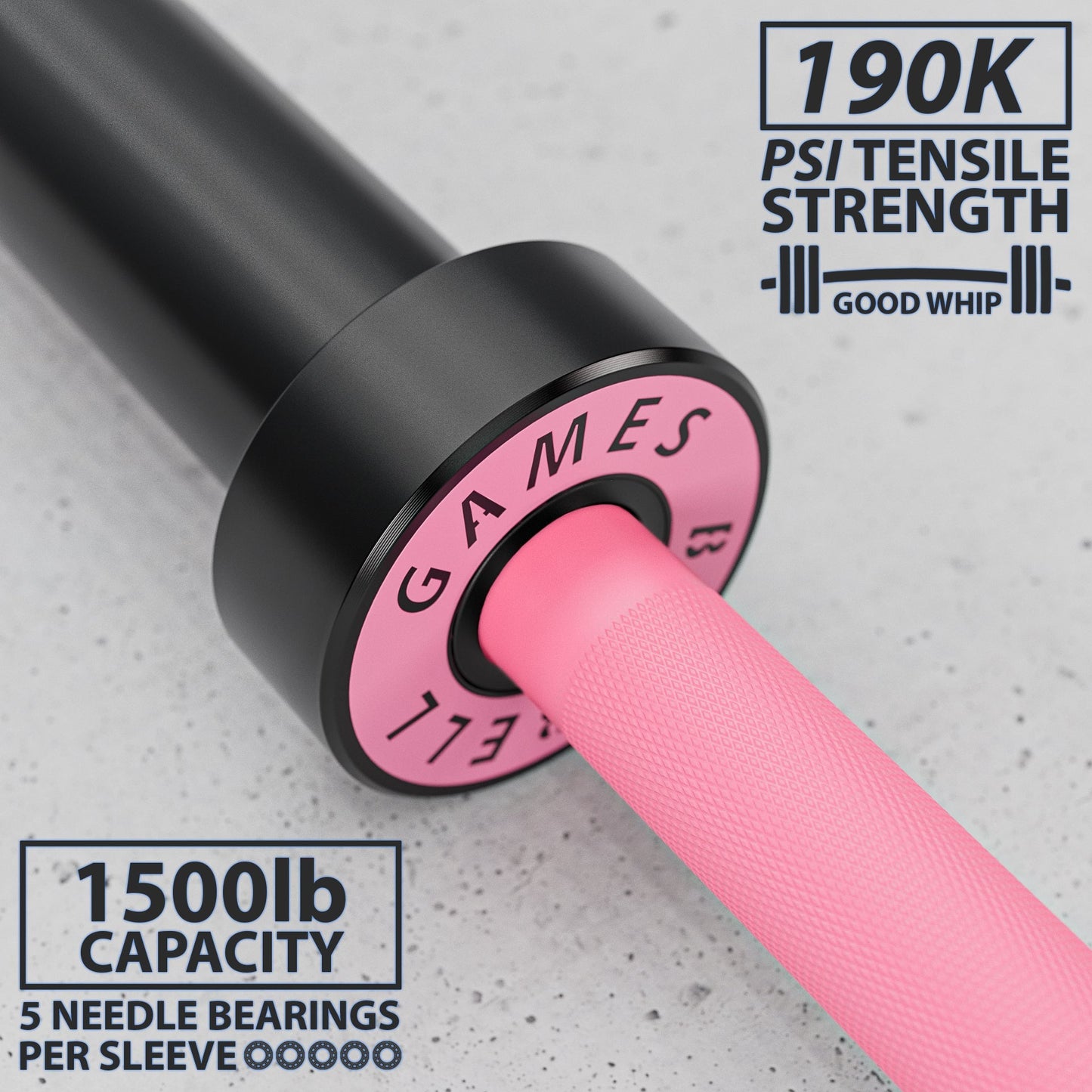 Synergee Games Barbell - Grit Grind Strength