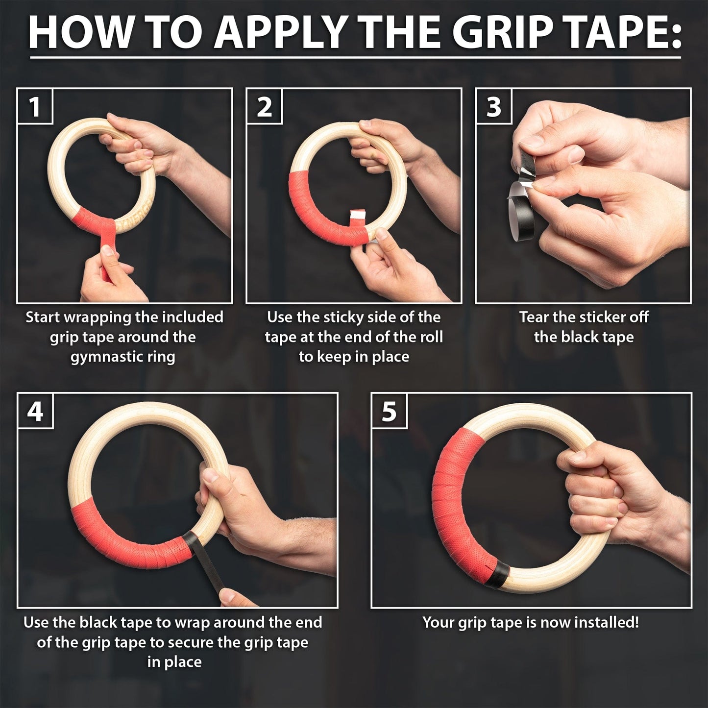 Synergee Gymnastic Rings - Grit Grind Strength