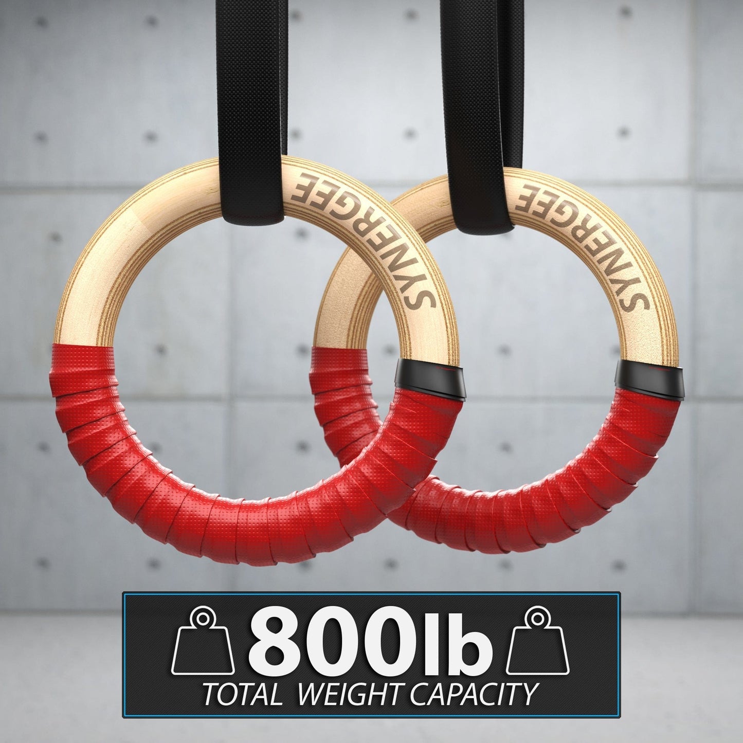Synergee Gymnastic Rings - Grit Grind Strength