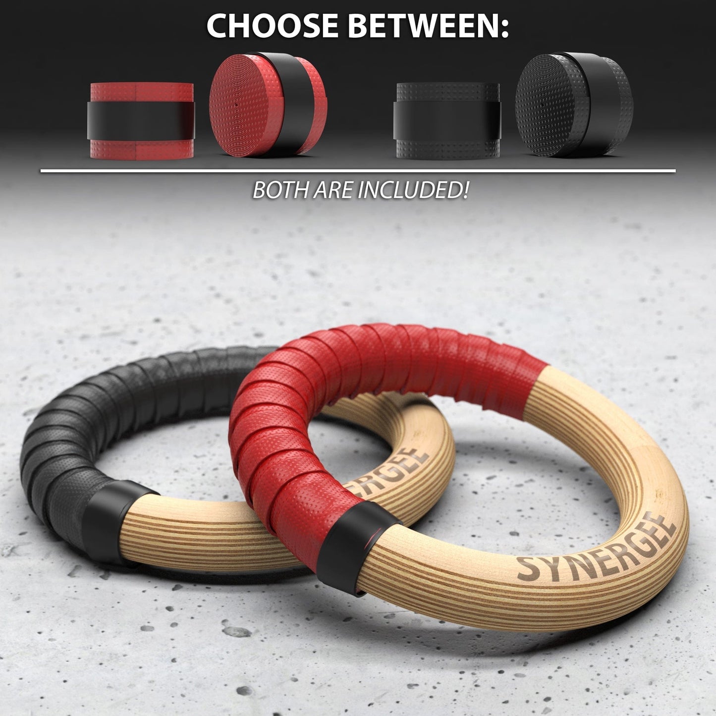 Synergee Gymnastic Rings - Grit Grind Strength