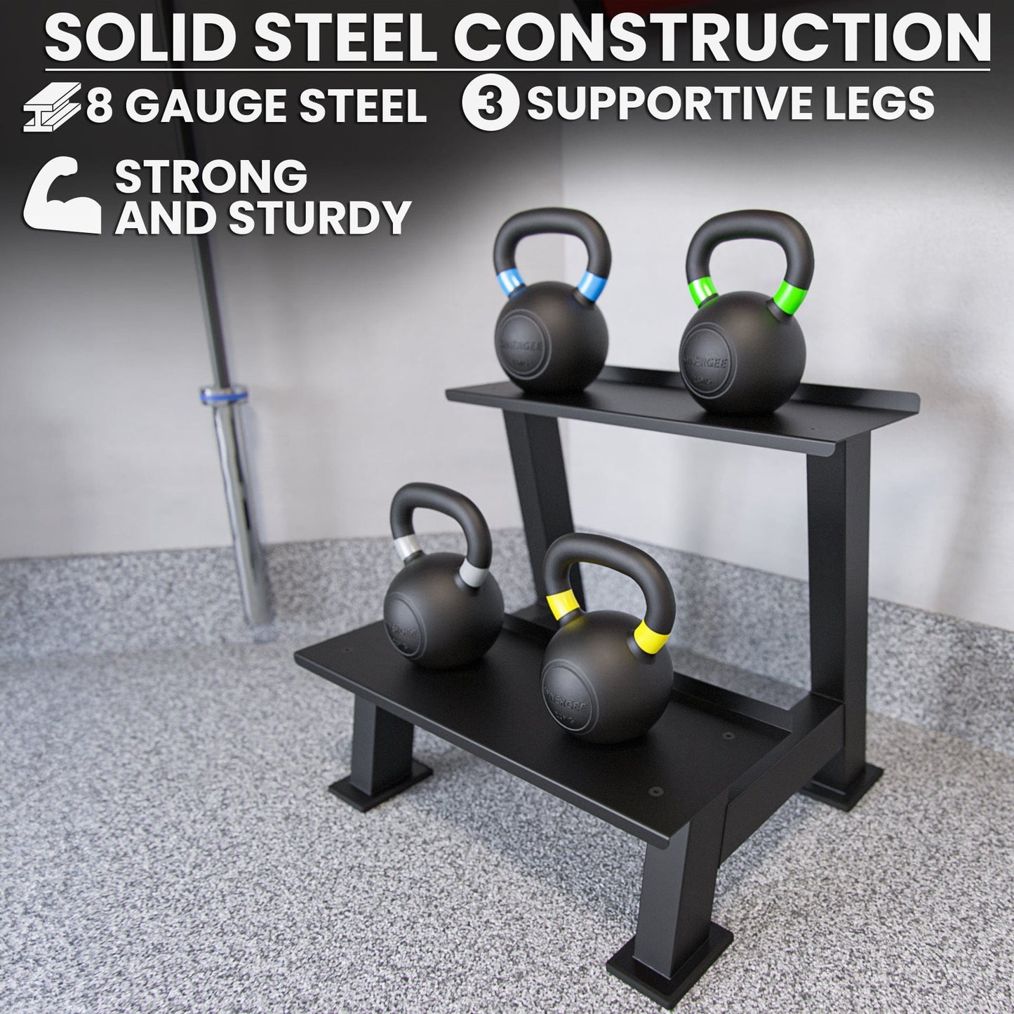 Synergee Kettlebell Storage Rack Small - Grit Grind Strength
