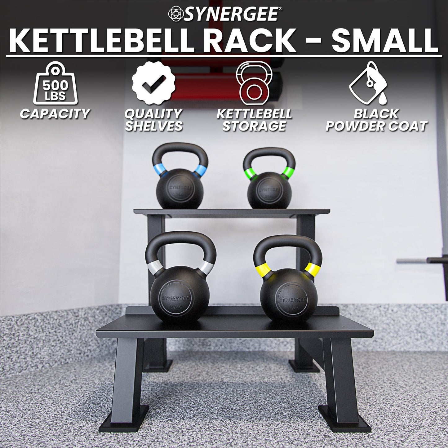 Synergee Kettlebell Storage Rack Small - Grit Grind Strength