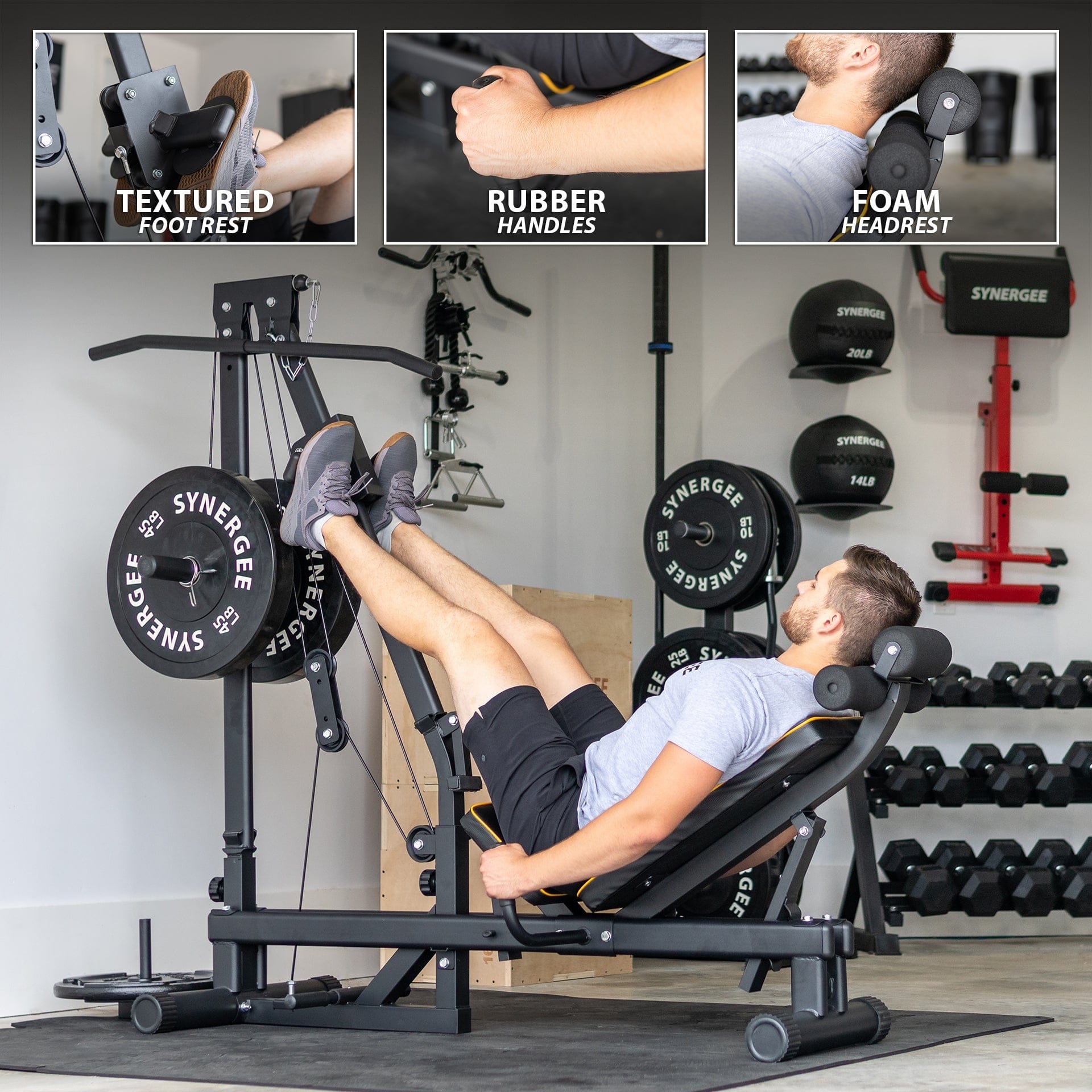 Synergee Leg Press Machine - Grit Grind Strength