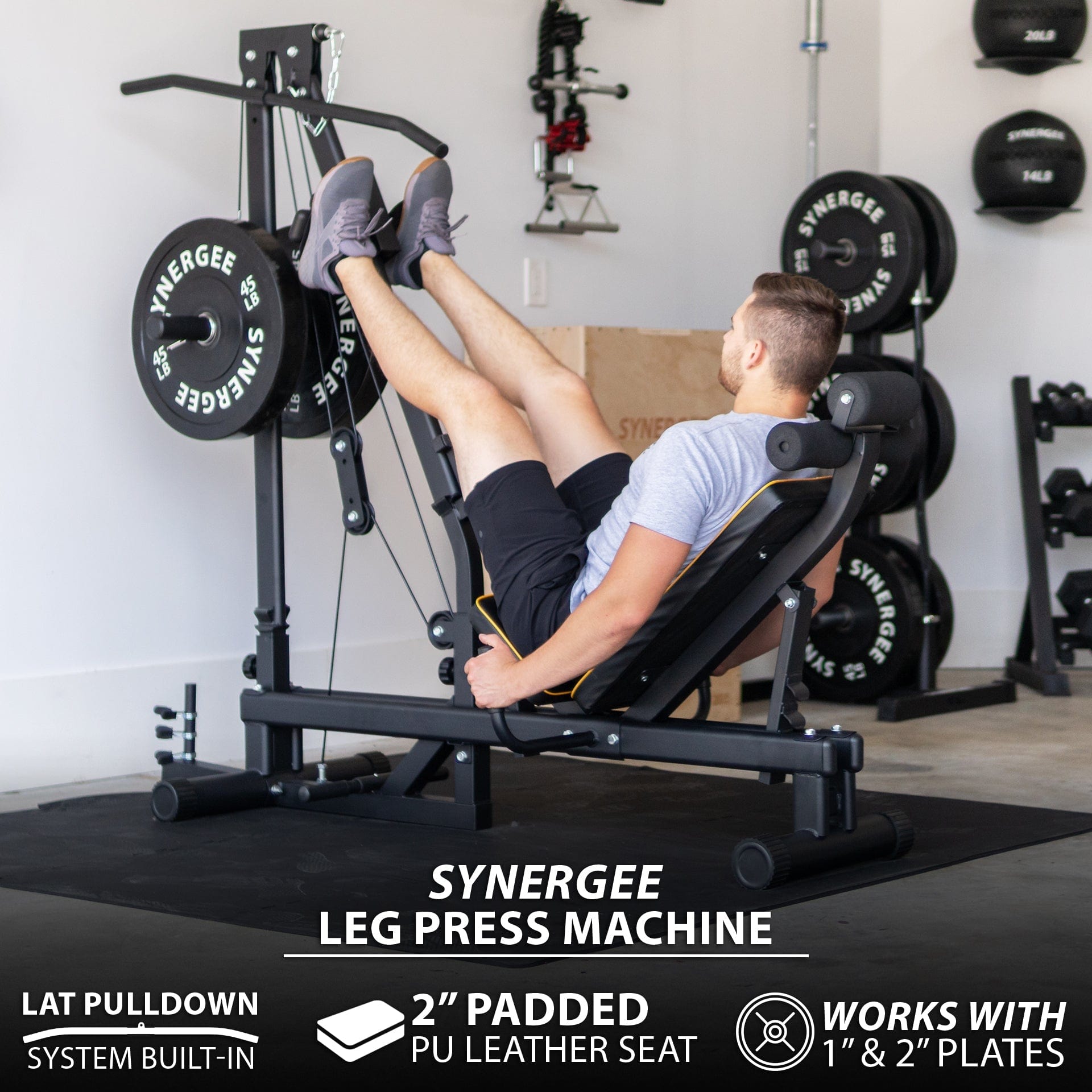 Synergee Leg Press Machine - Grit Grind Strength