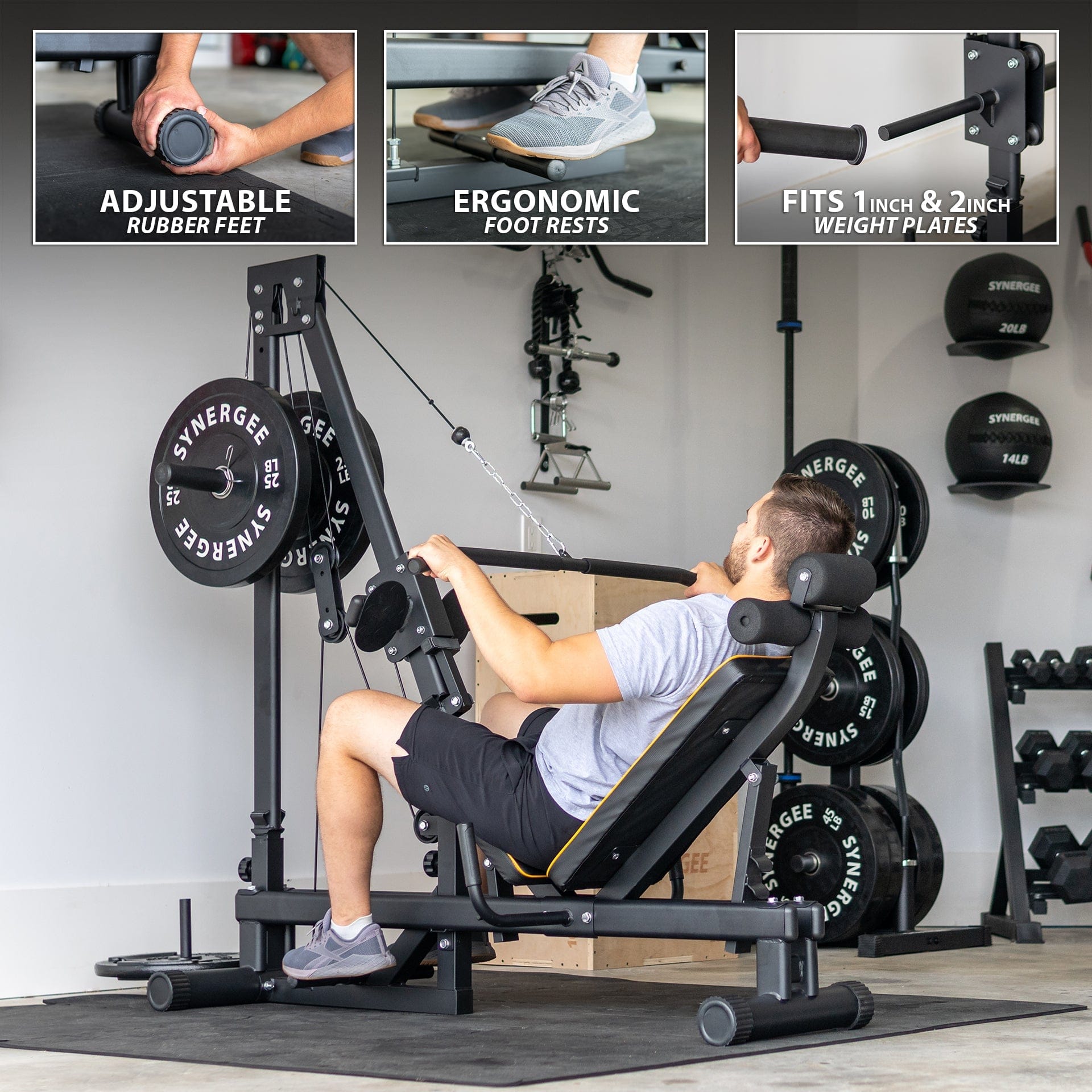 Synergee Leg Press Machine - Grit Grind Strength