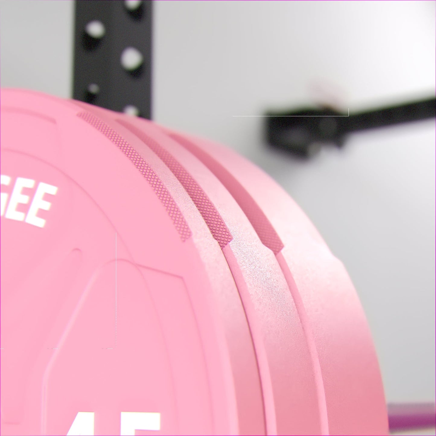 Synergee Pink EZ Grip Bumper Plates - Grit Grind Strength