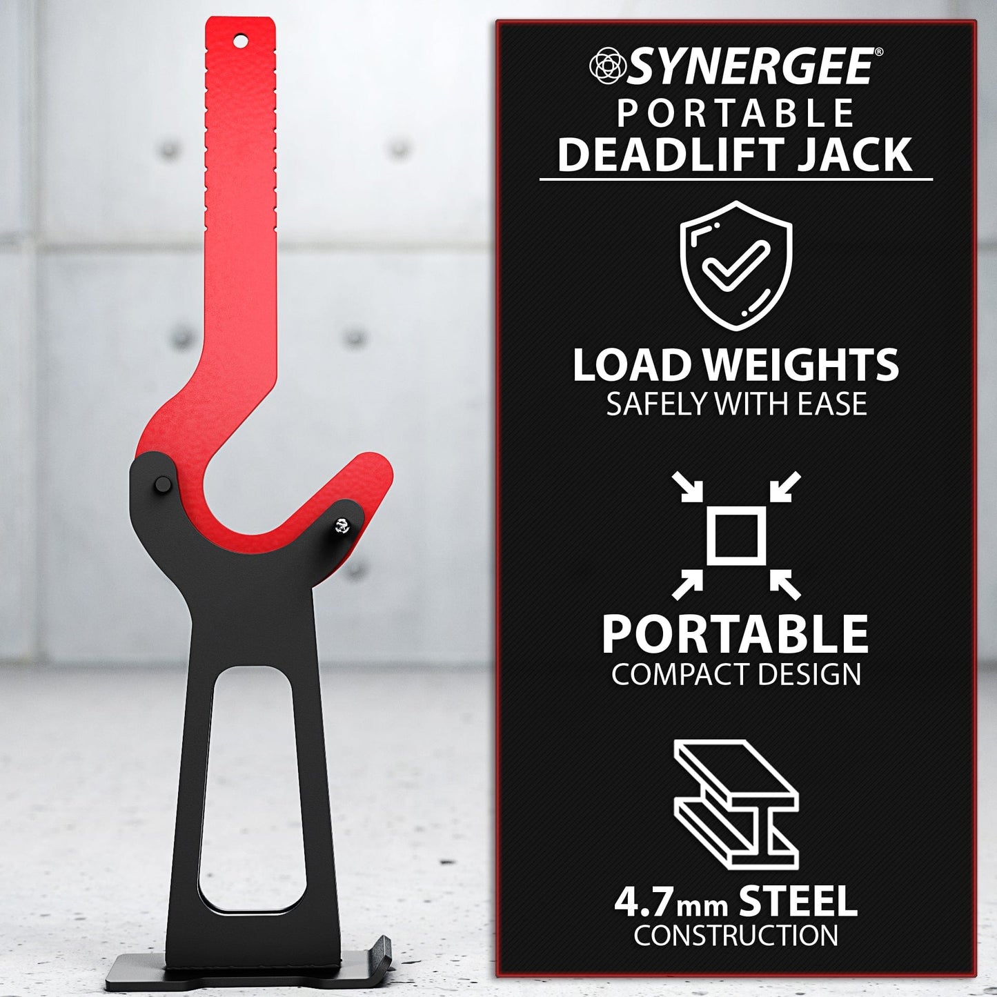 Synergee Portable Deadlifting Jack - Grit Grind Strength