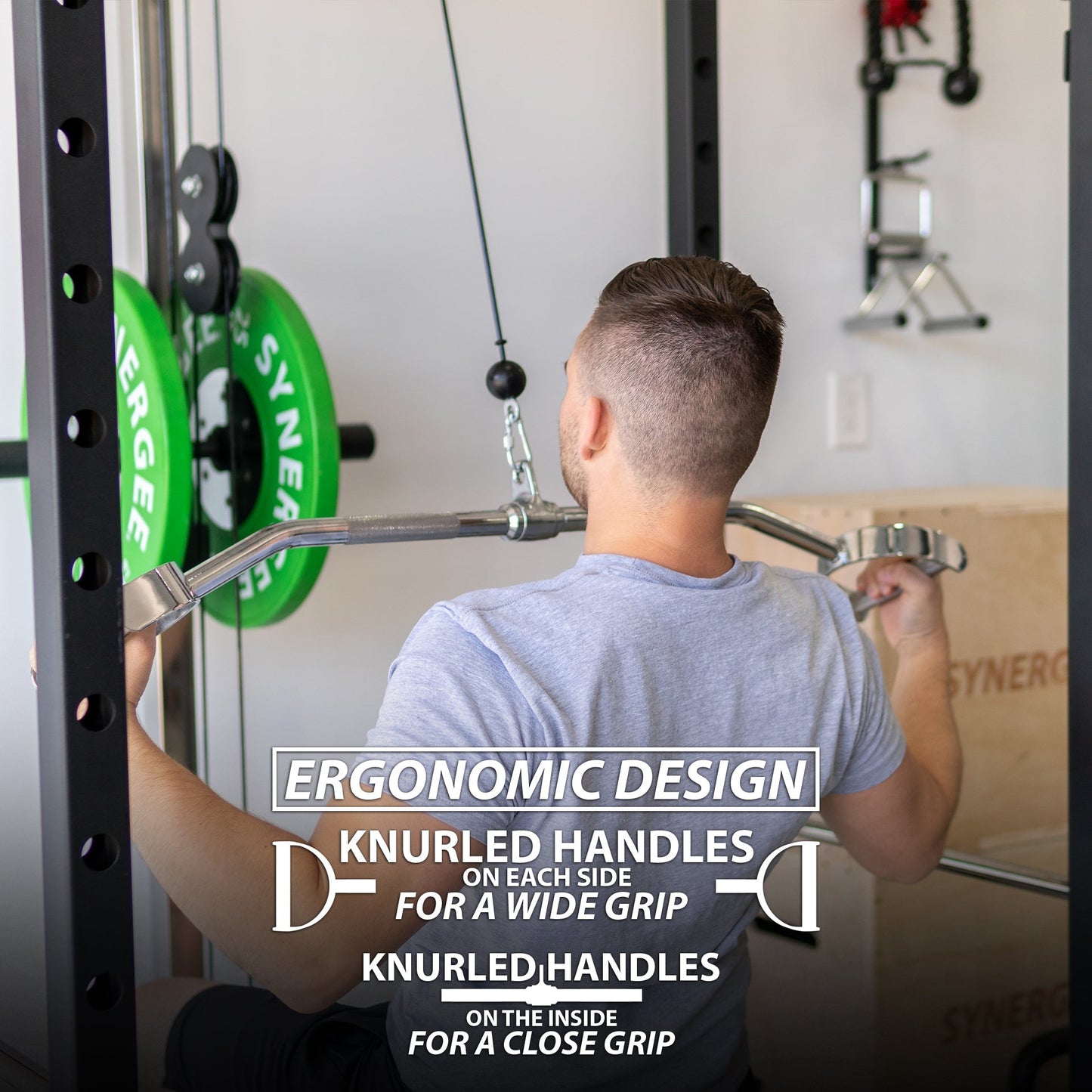 Synergee Pro - Style Lat Bar Cable - Grit Grind Strength