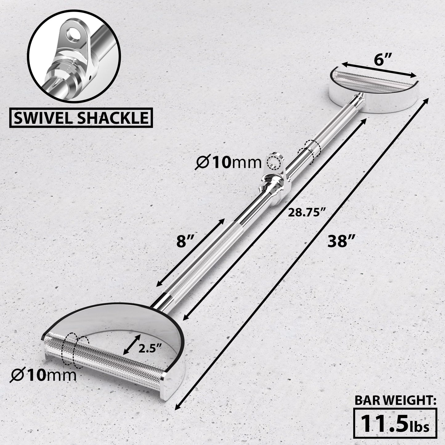 Synergee Pro - Style Lat Bar Cable - Grit Grind Strength