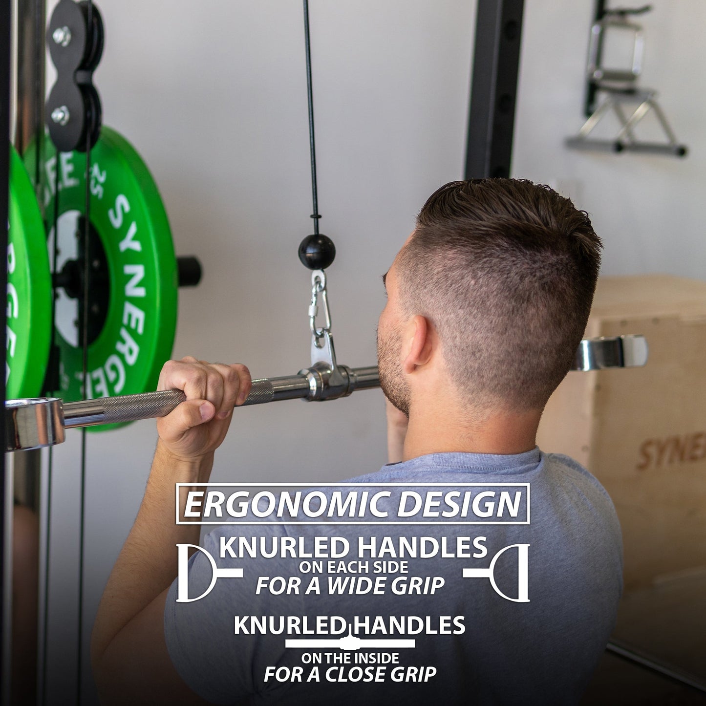 Synergee Pro - Style Lat Bar Cable - Grit Grind Strength