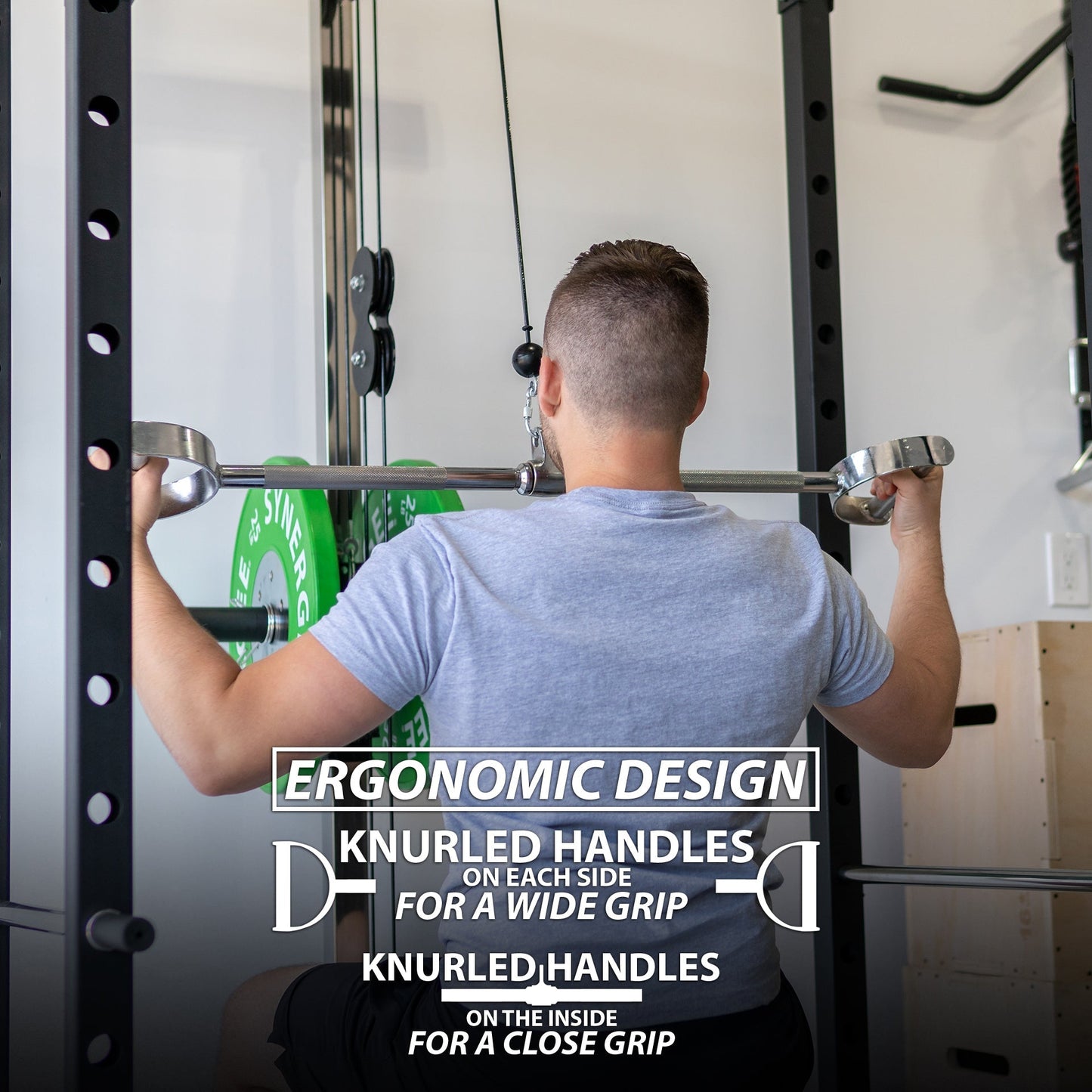 Synergee Pro - Style Lat Bar Cable - Grit Grind Strength