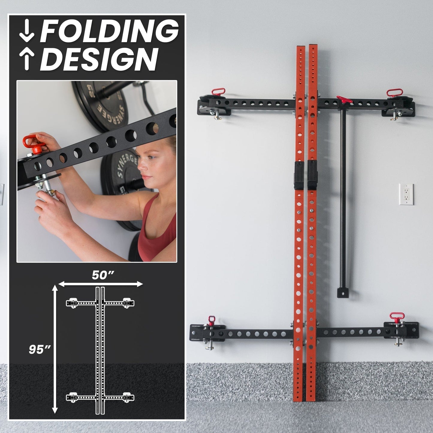 Synergee Rack Synergee 2200 Series Folding Squat Rack