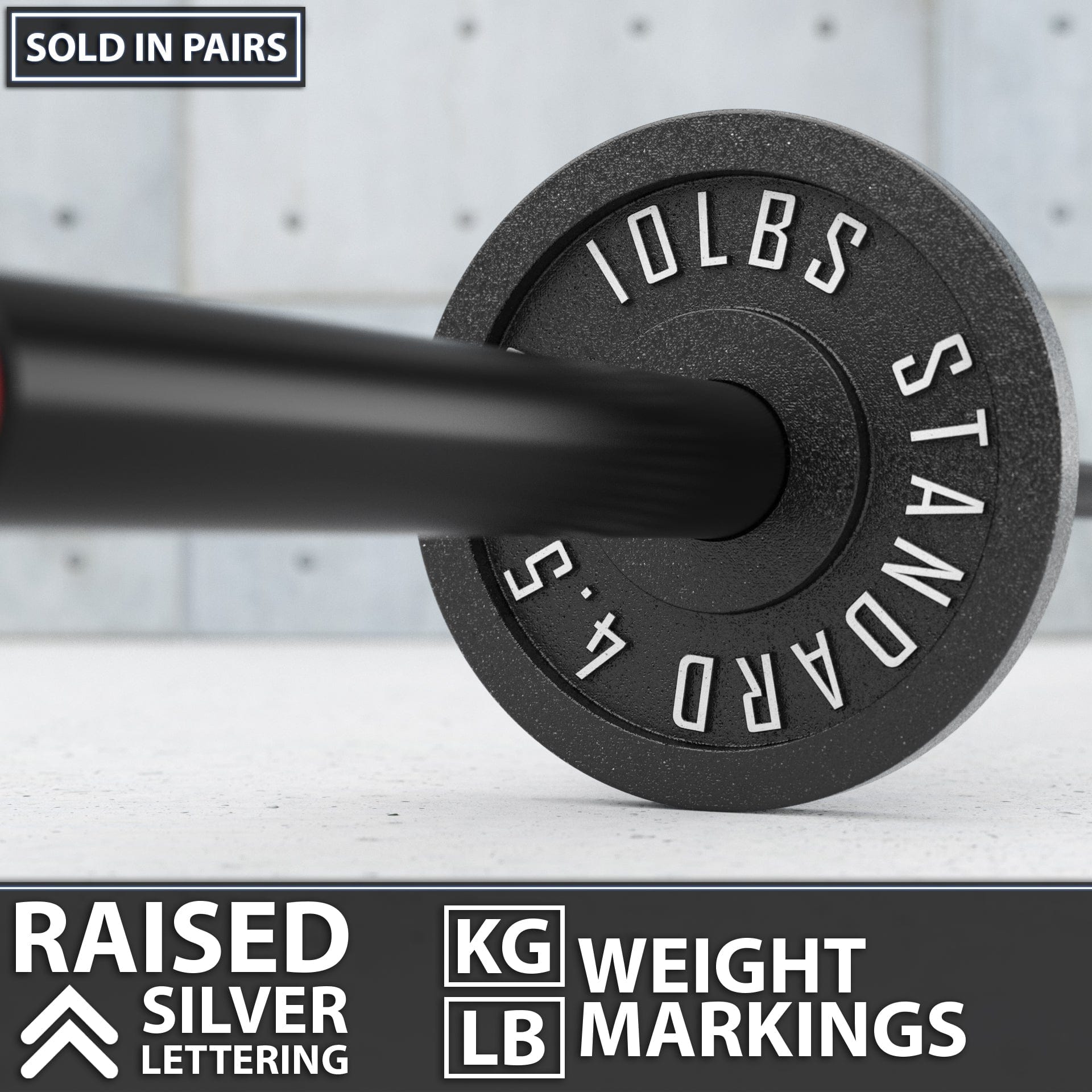 Synergee Standard Metal Weight Plates - Grit Grind Strength