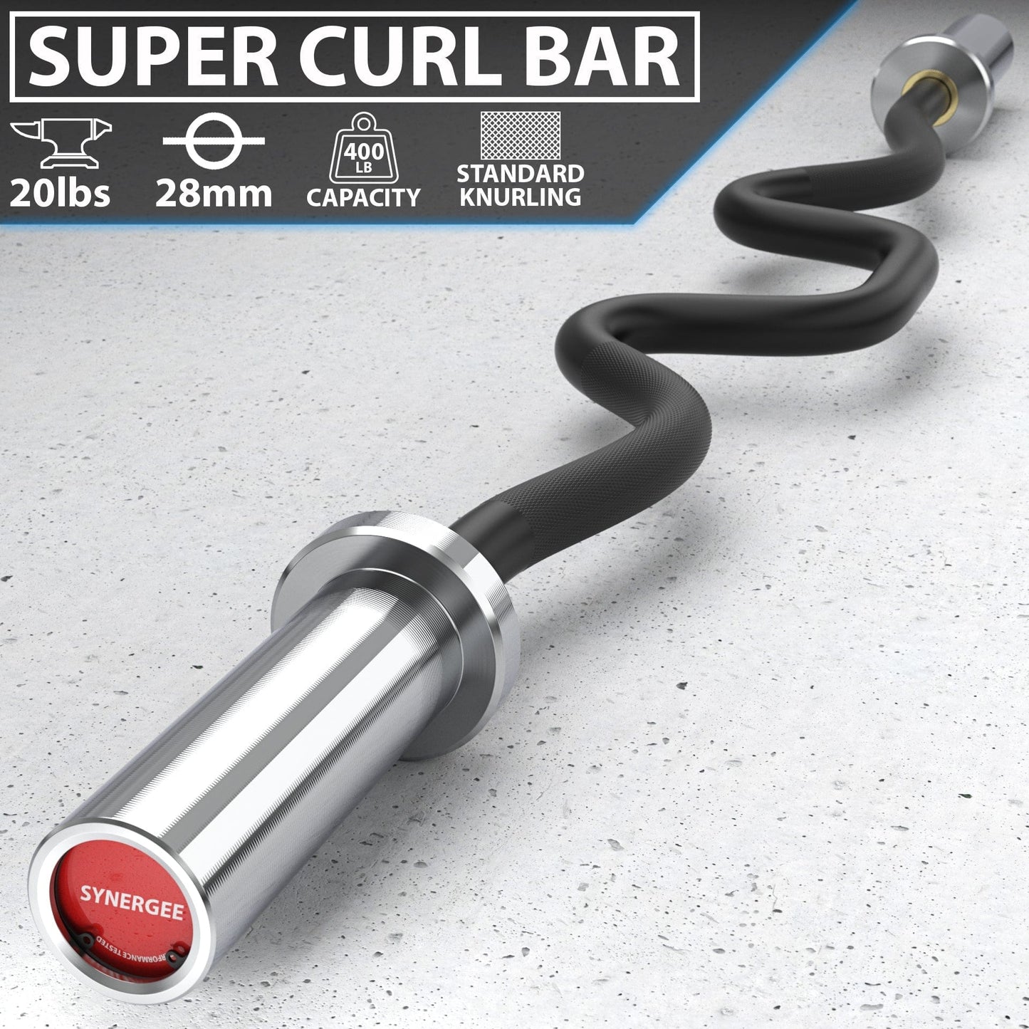 Synergee Super Curl Bars - Grit Grind Strength