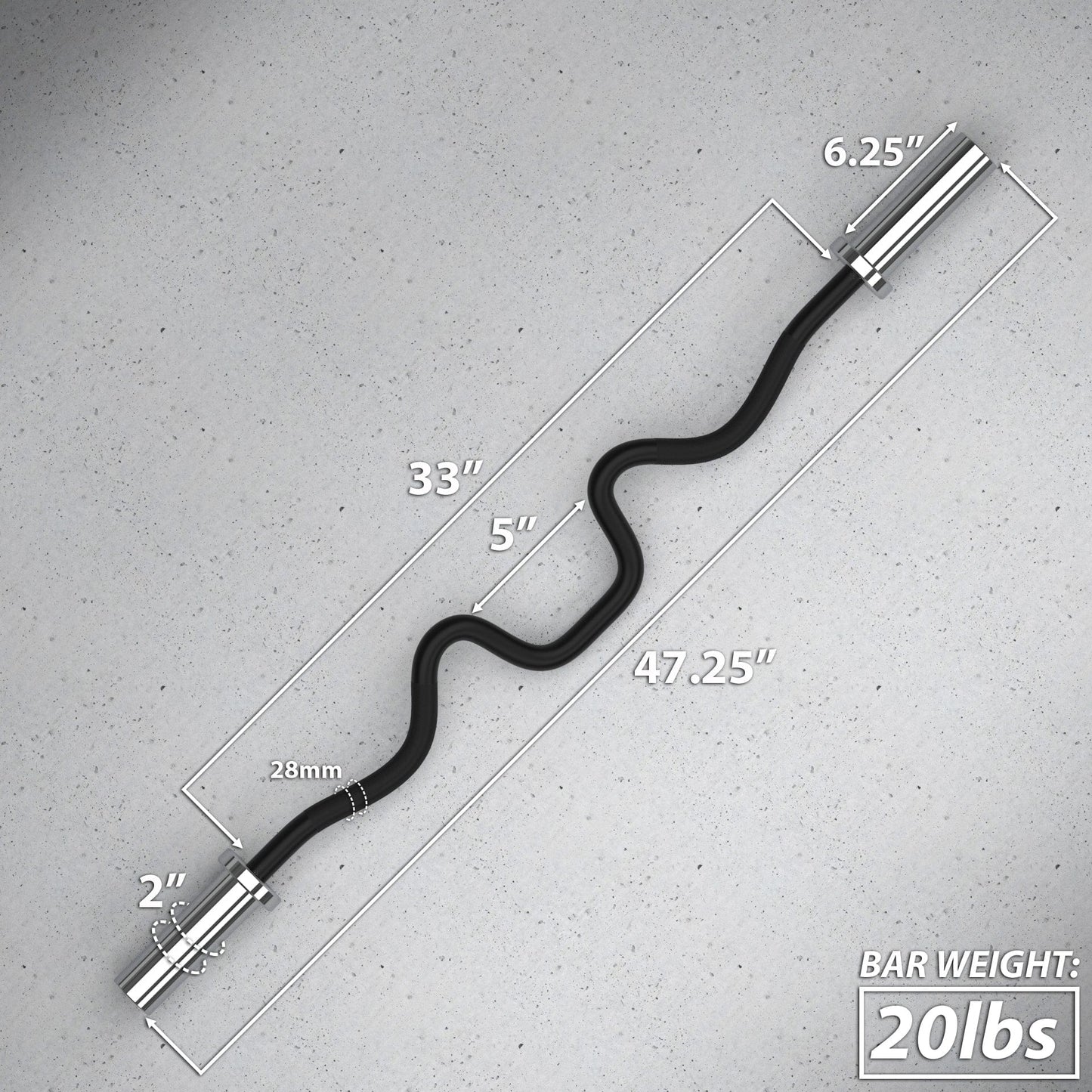 Synergee Super Curl Bars - Grit Grind Strength