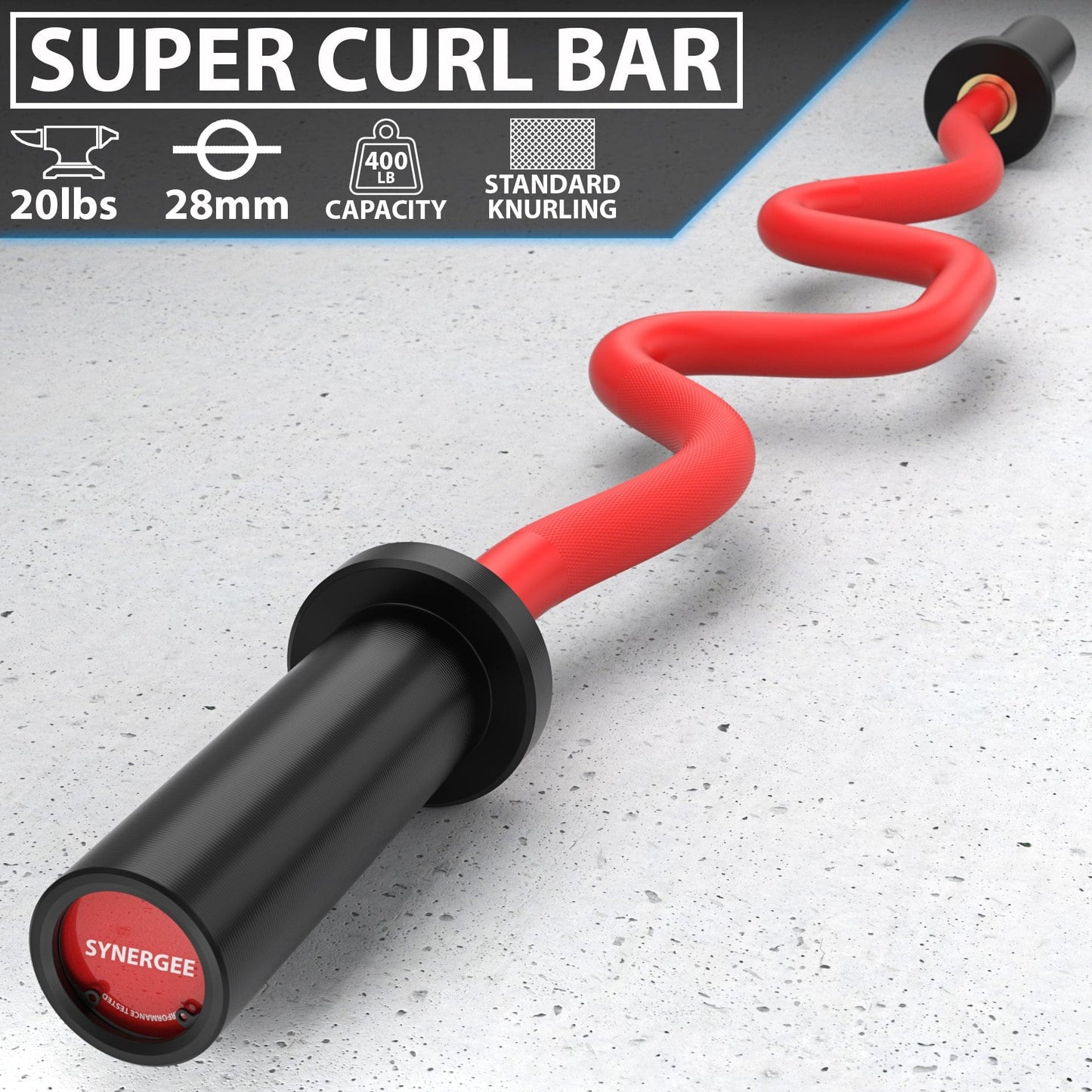 Synergee Super Curl Bars - Grit Grind Strength