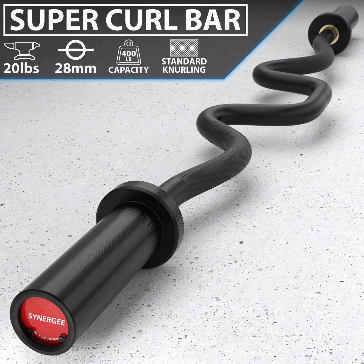 Synergee Super Curl Bars - Grit Grind Strength