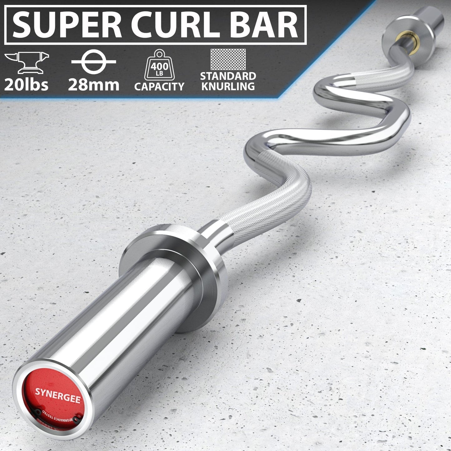 Synergee Super Curl Bars - Grit Grind Strength
