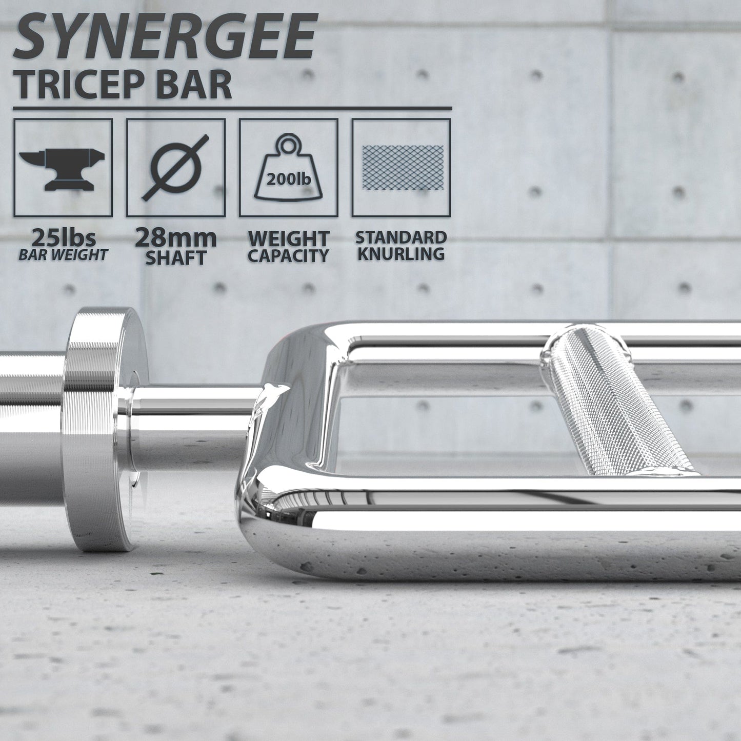 Synergee Tricep Bar - Grit Grind Strength