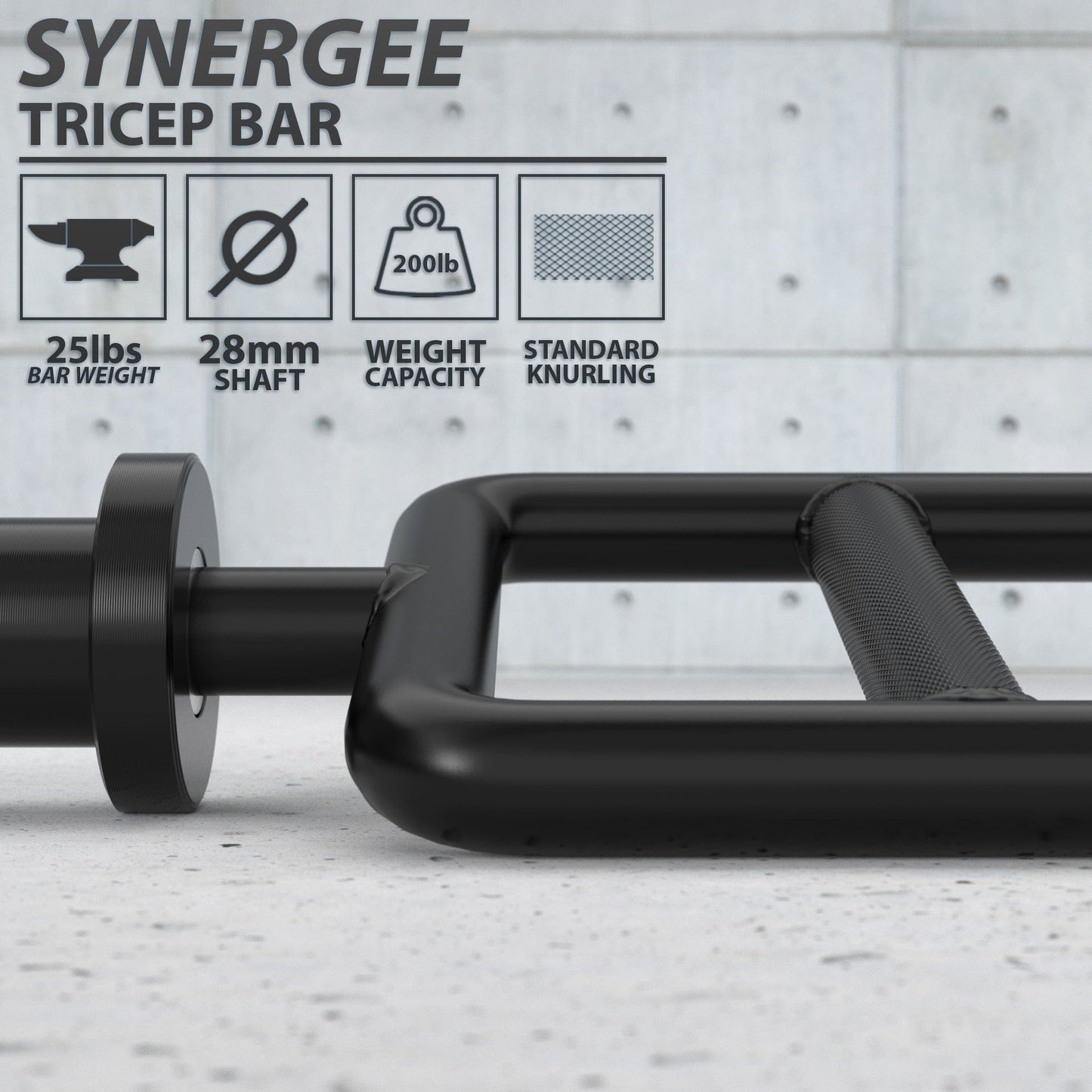 Synergee Tricep Bar - Grit Grind Strength