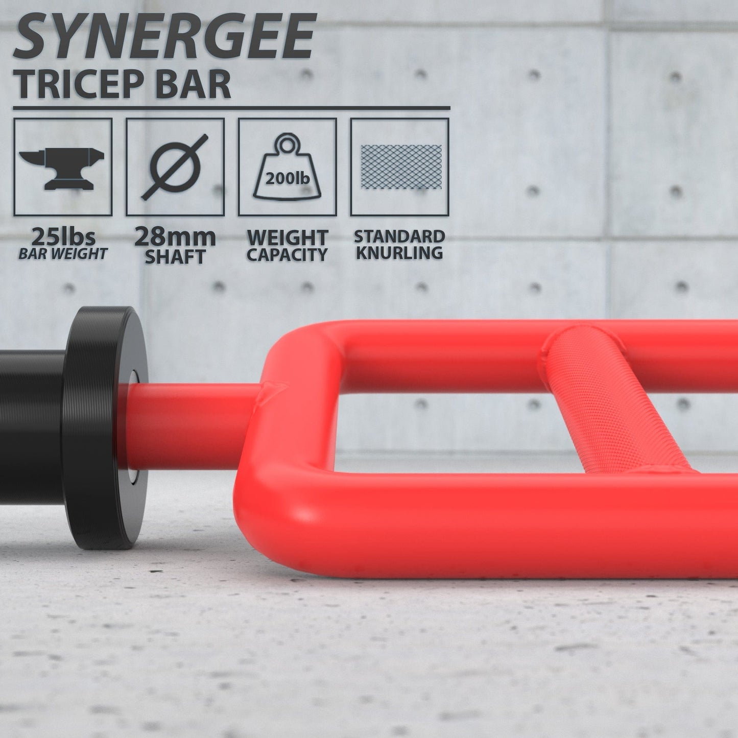 Synergee Tricep Bar - Grit Grind Strength
