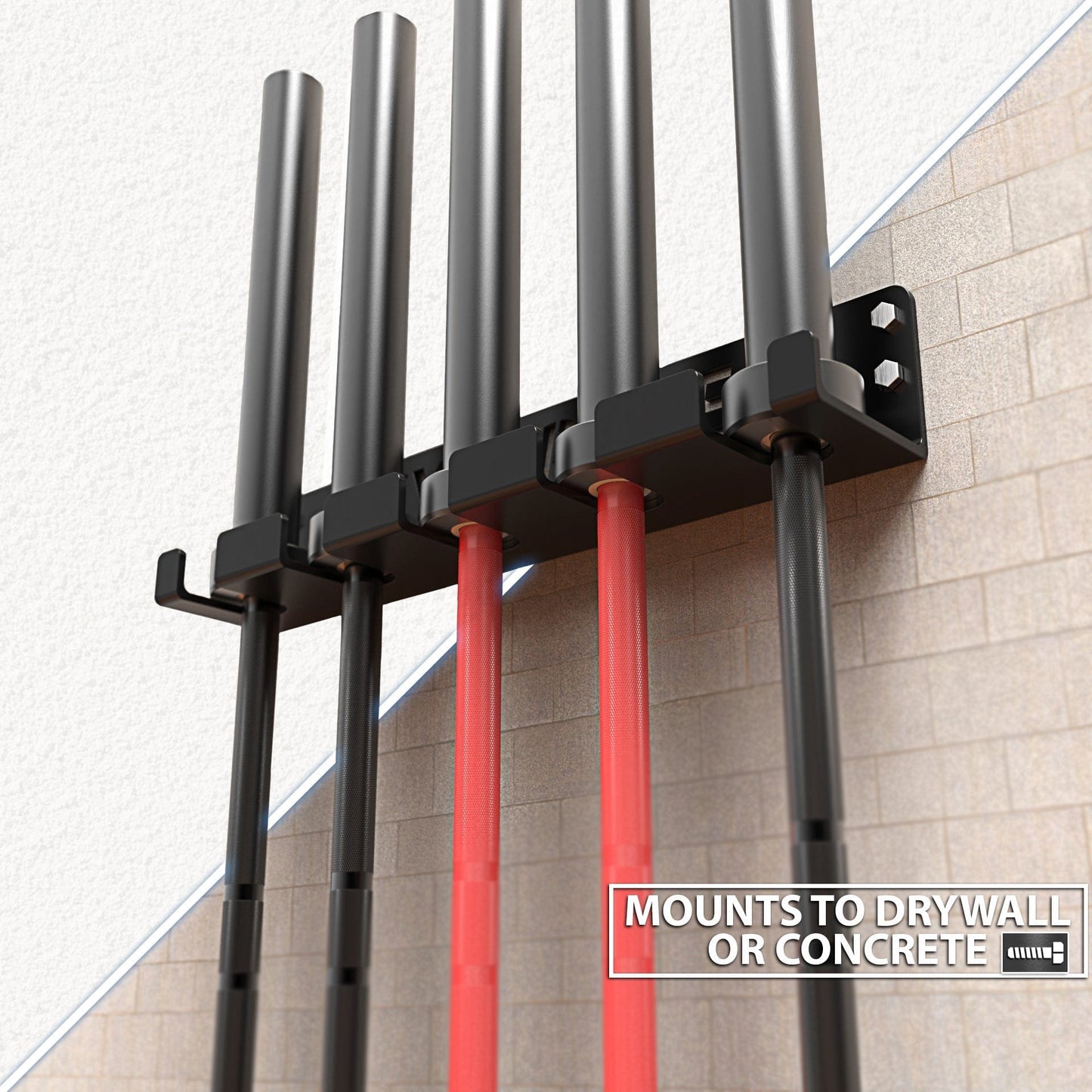 Synergee Vertical Barbell Wall Storage Racks - Grit Grind Strength
