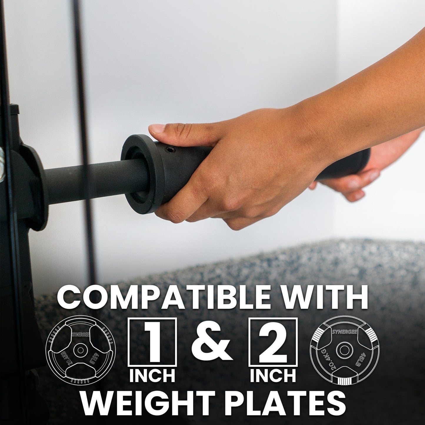 Synergee Wall Mounted Lat Pulley Machine - Grit Grind Strength