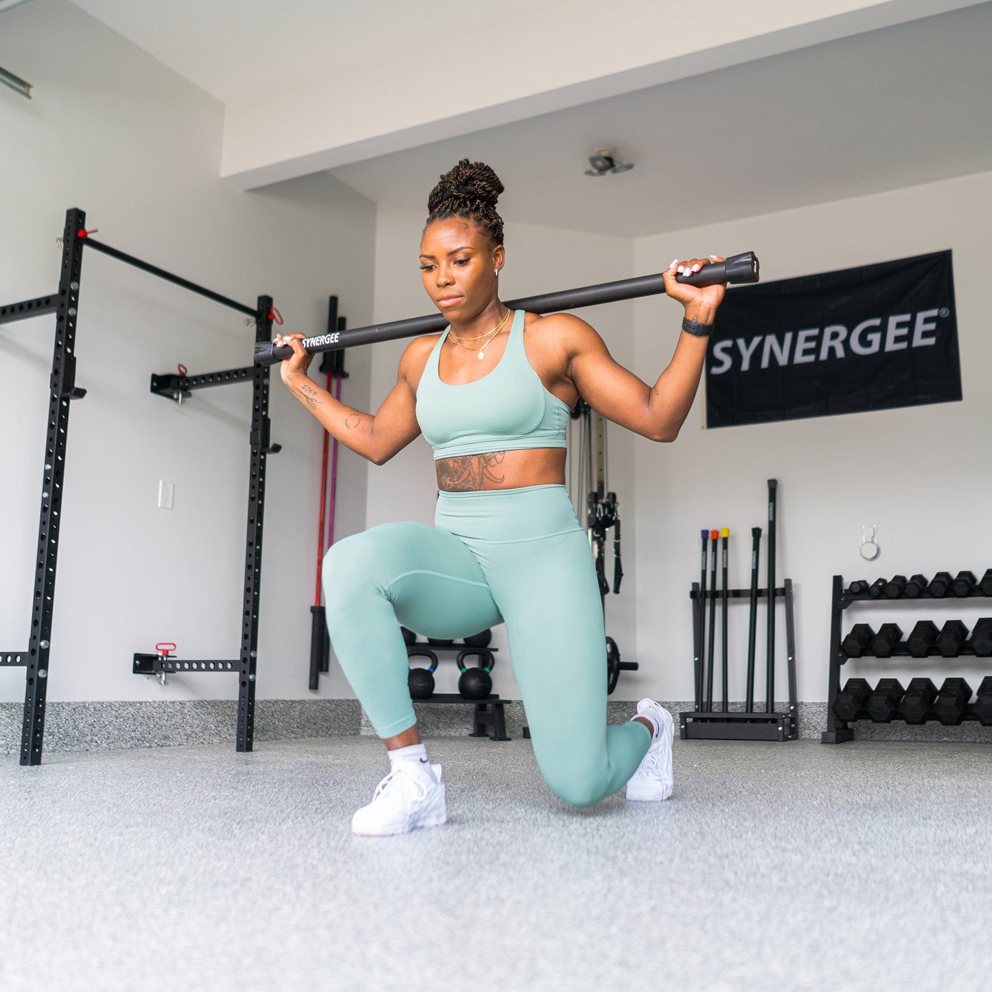 Synergee Weight Bar Rack - Grit Grind Strength