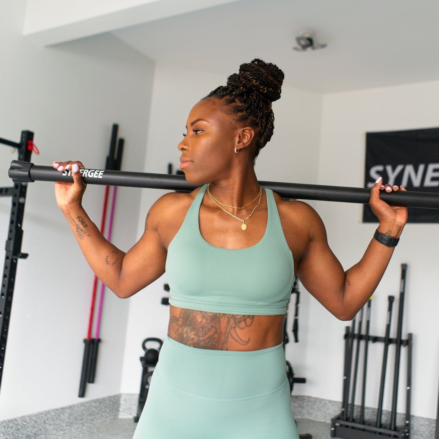 Synergee Weight Bar Rack - Grit Grind Strength