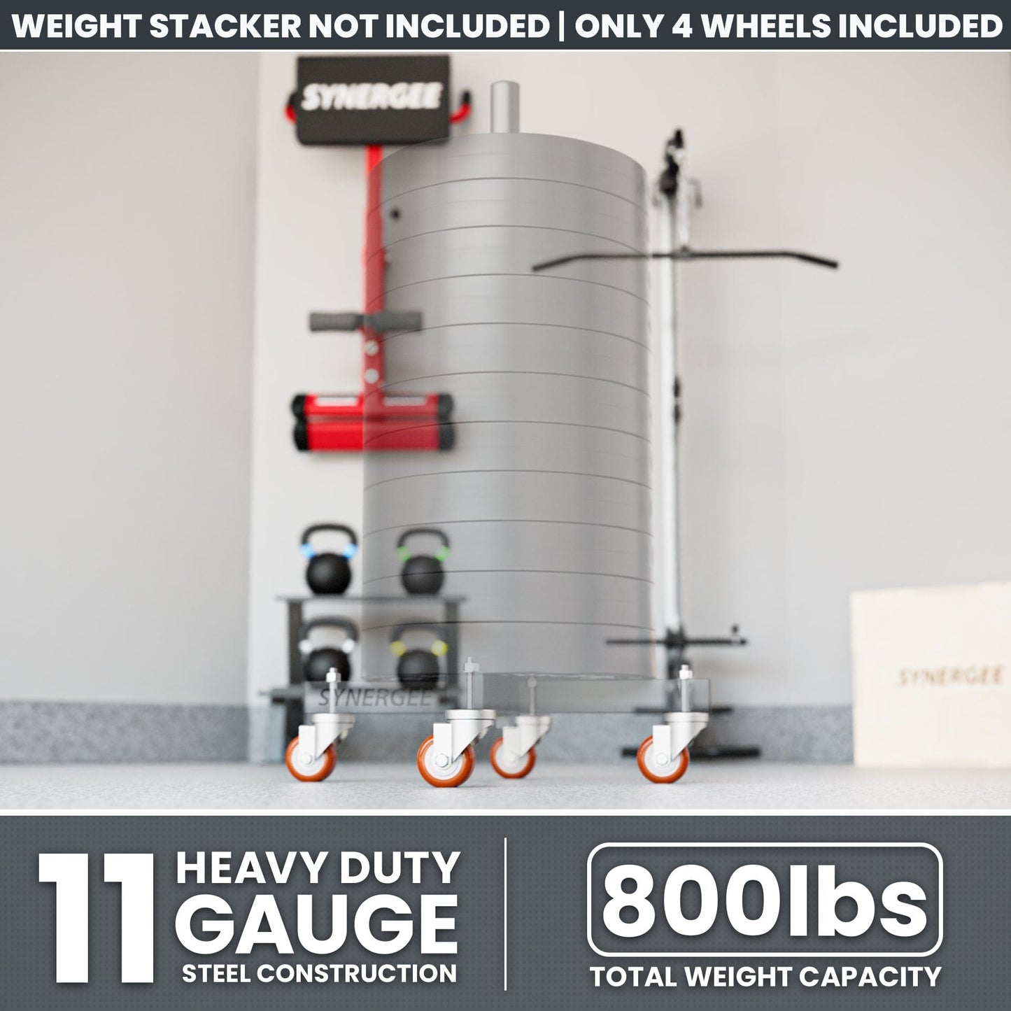 Synergee Weight Plate Stacker - Grit Grind Strength