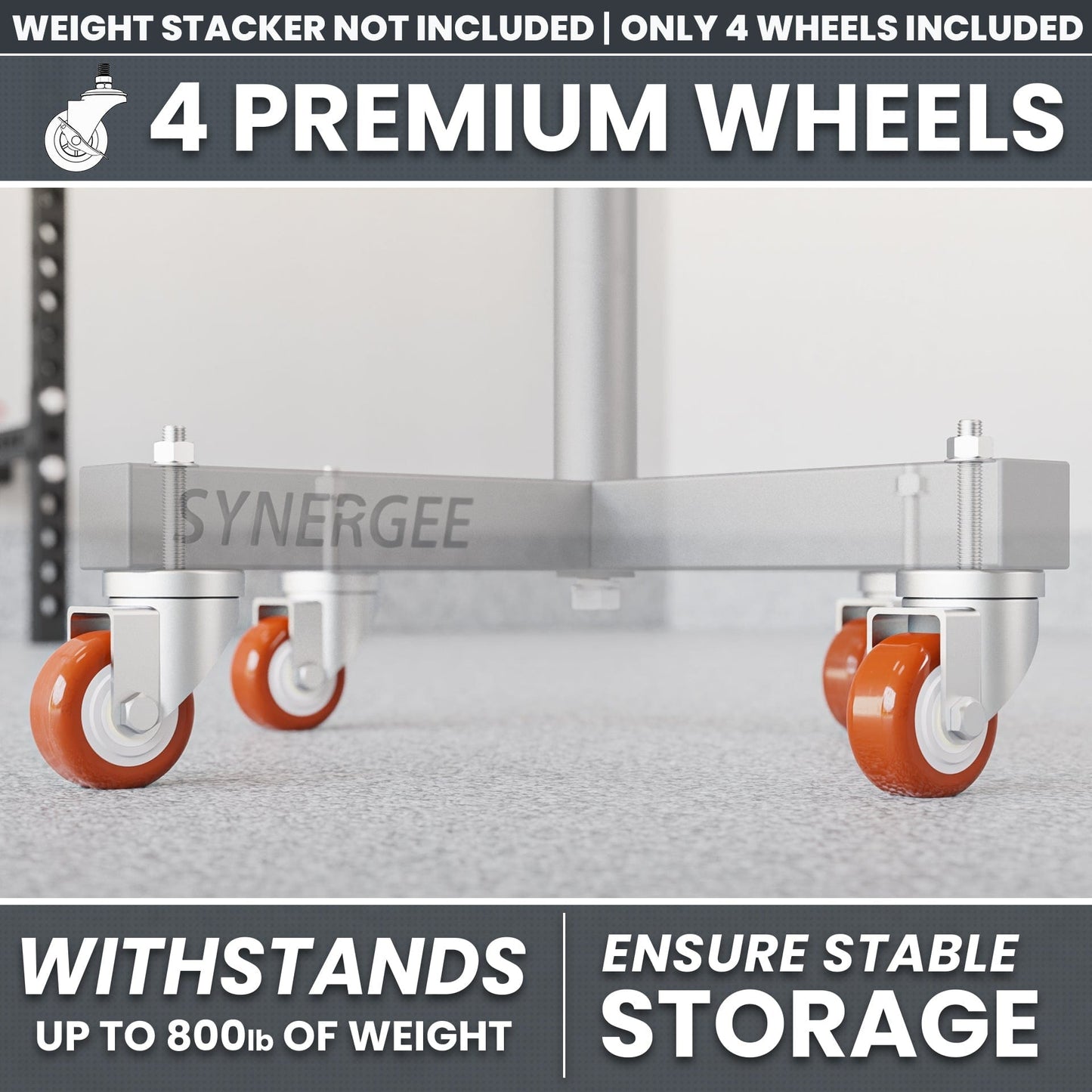 Synergee Weight Plate Stacker - Grit Grind Strength
