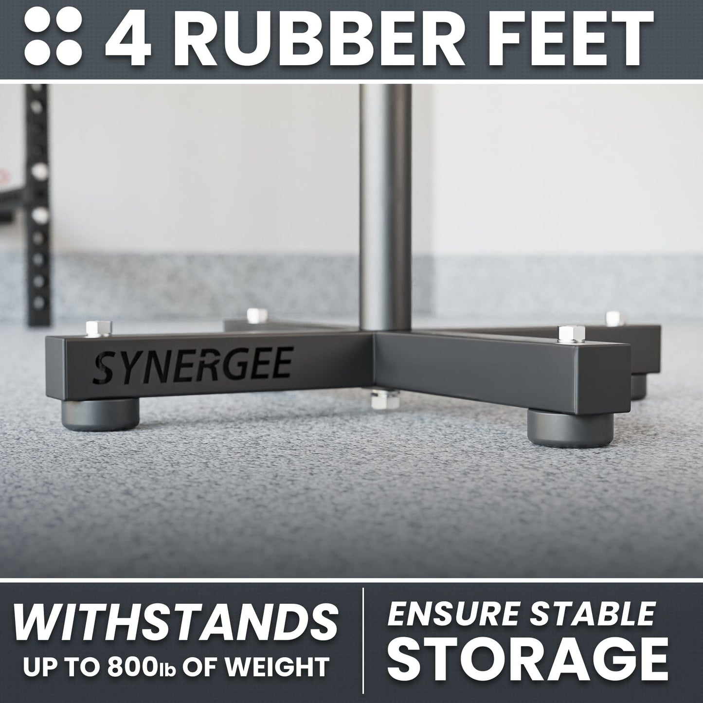Synergee Weight Plate Stacker - Grit Grind Strength