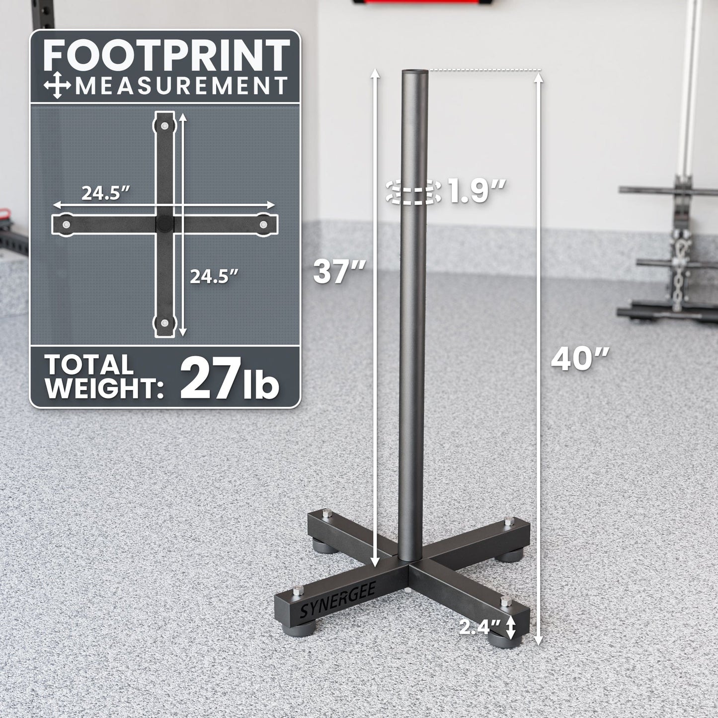 Synergee Weight Plate Stacker - Grit Grind Strength