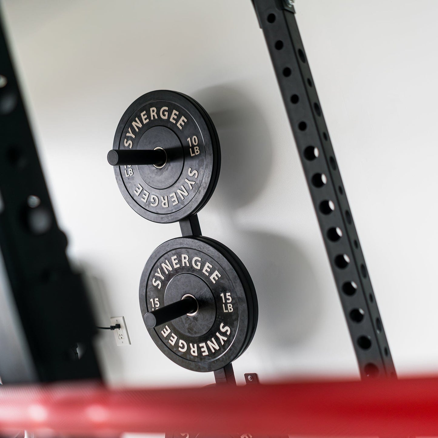 Synergee Weight Plate Wall Storage Rack - Grit Grind Strength