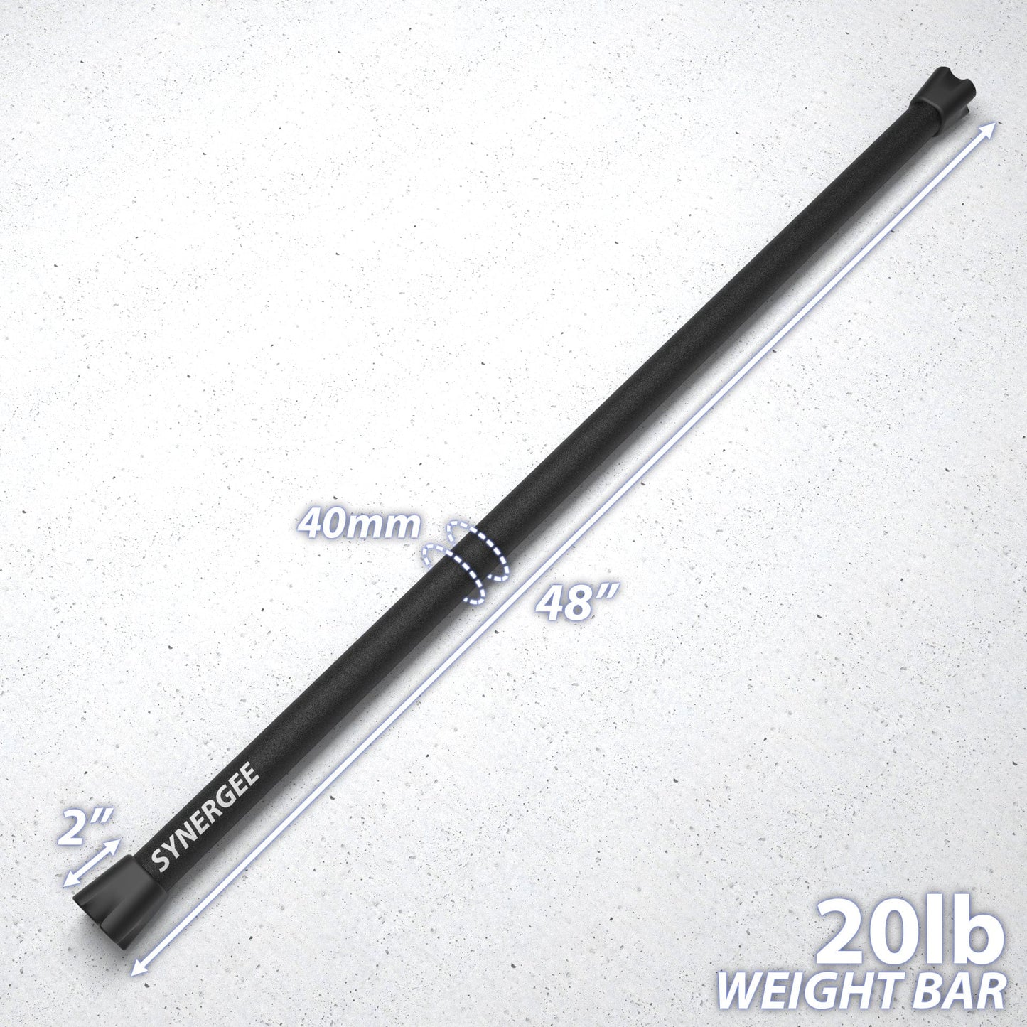 Synergee Weighted Workout Bars - Grit Grind Strength