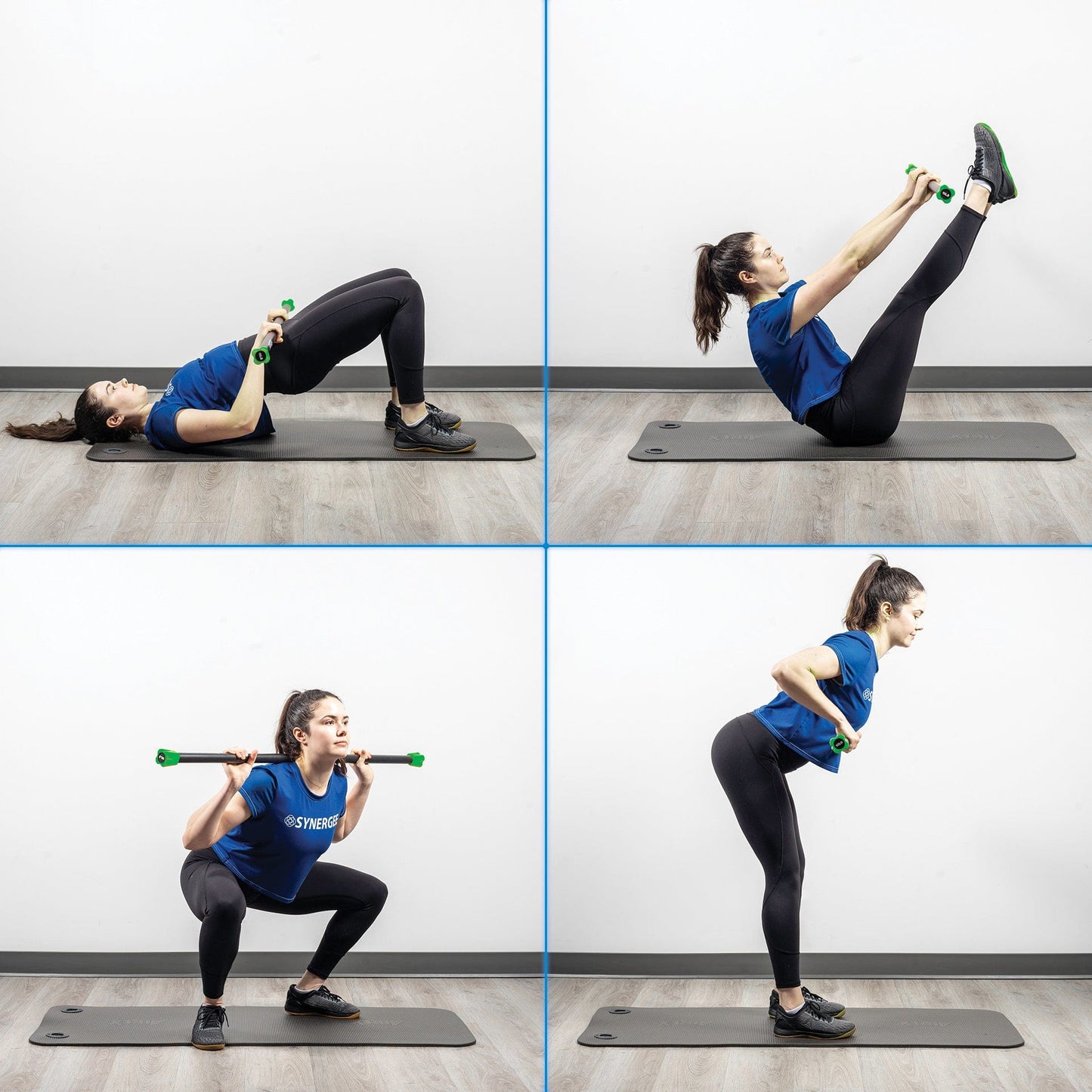 Synergee Weighted Workout Bars - Grit Grind Strength