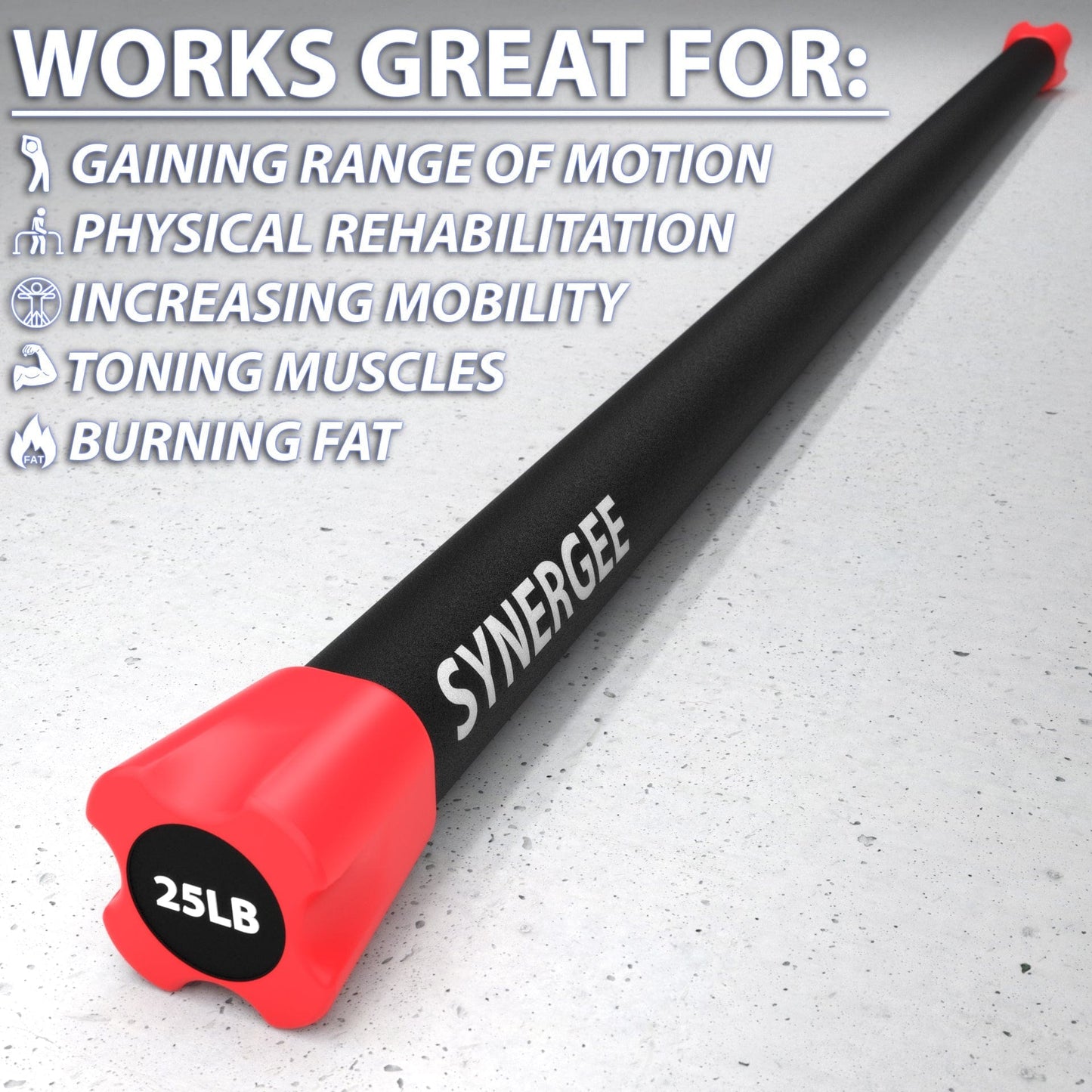 Synergee Weighted Workout Bars - Grit Grind Strength