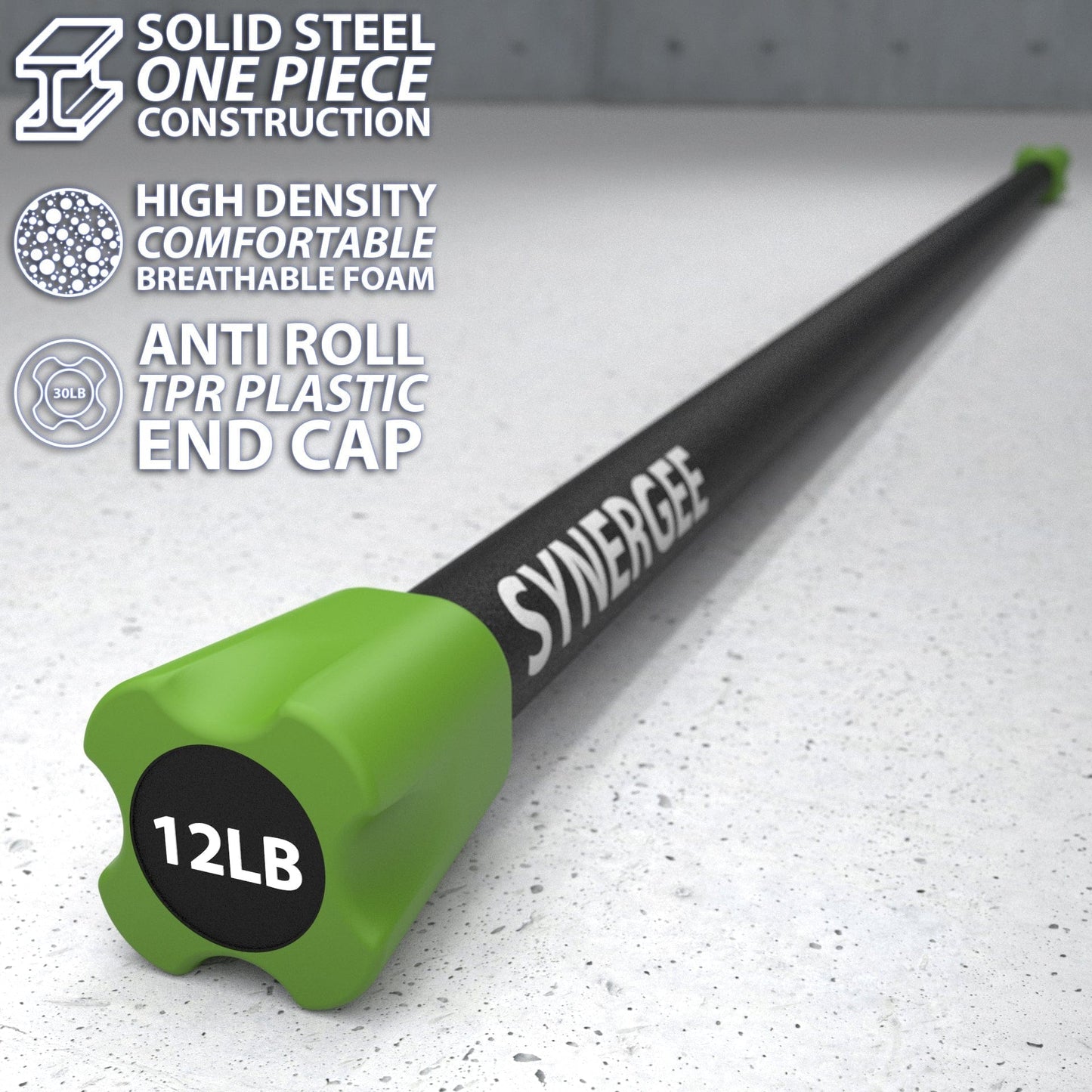 Synergee Weighted Workout Bars - Grit Grind Strength