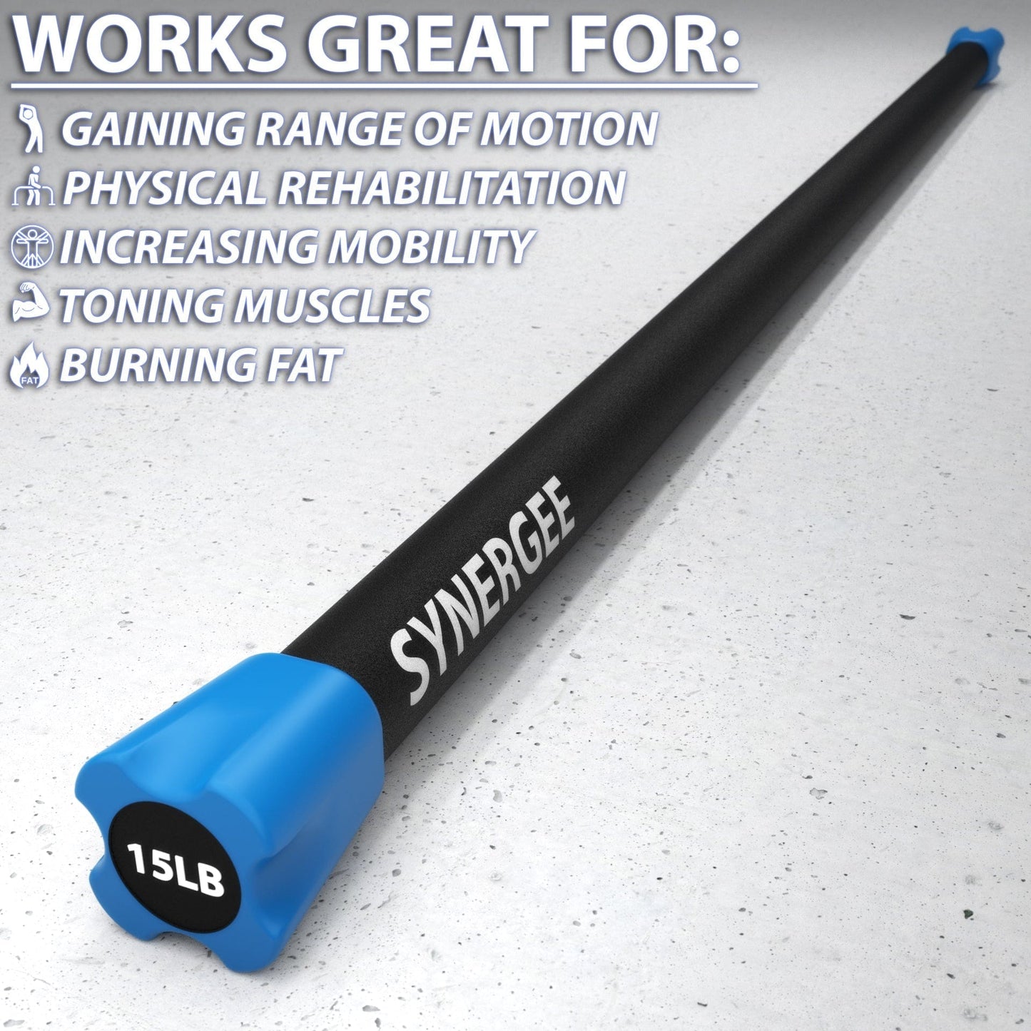 Synergee Weighted Workout Bars - Grit Grind Strength