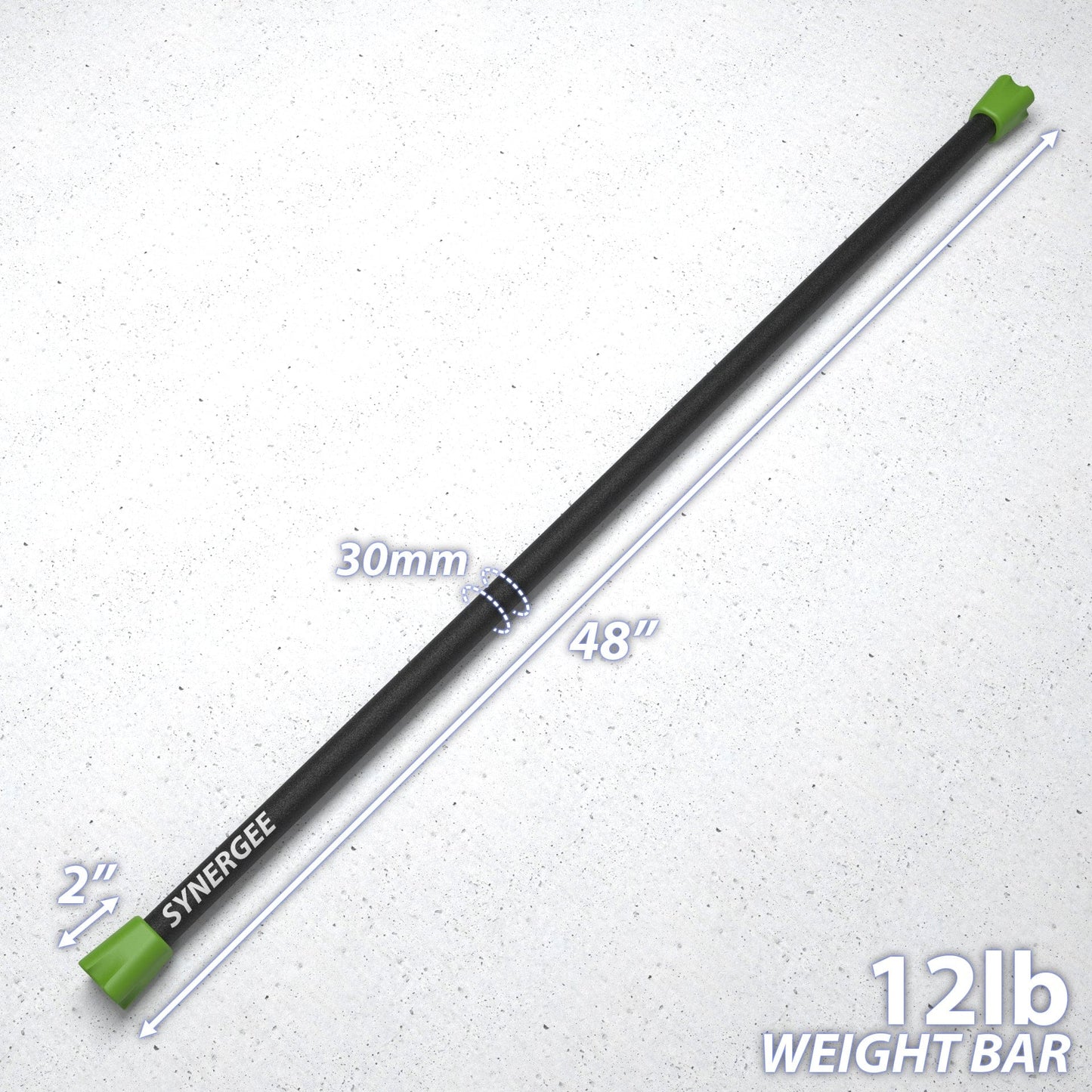Synergee Weighted Workout Bars - Grit Grind Strength