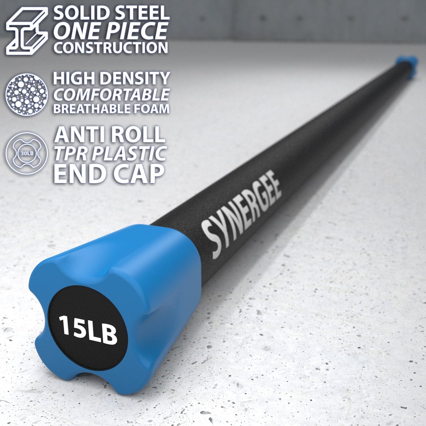 Synergee Weighted Workout Bars - Grit Grind Strength
